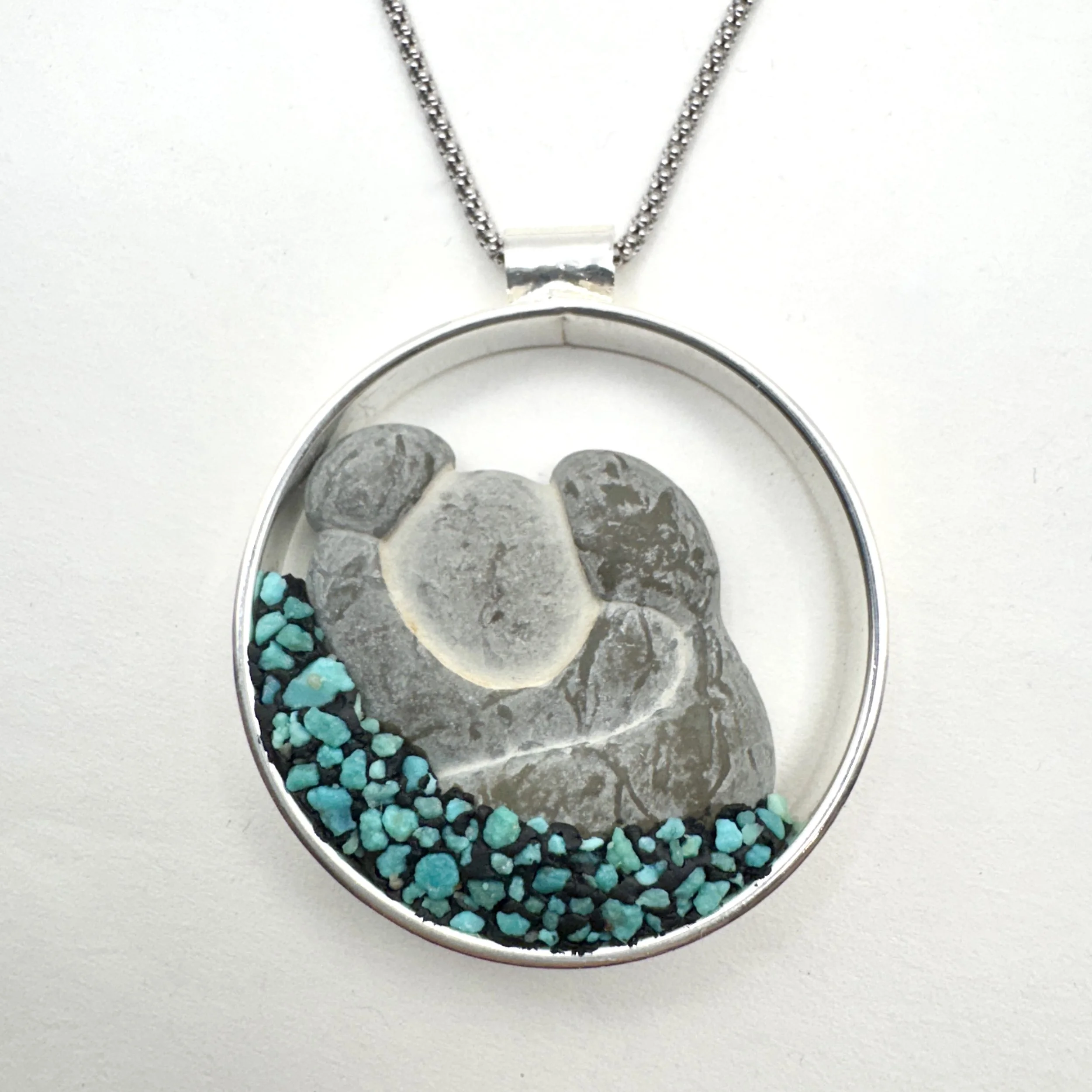 Small Goddess Stone Double Sided Turquoise NecklaceB.JPG