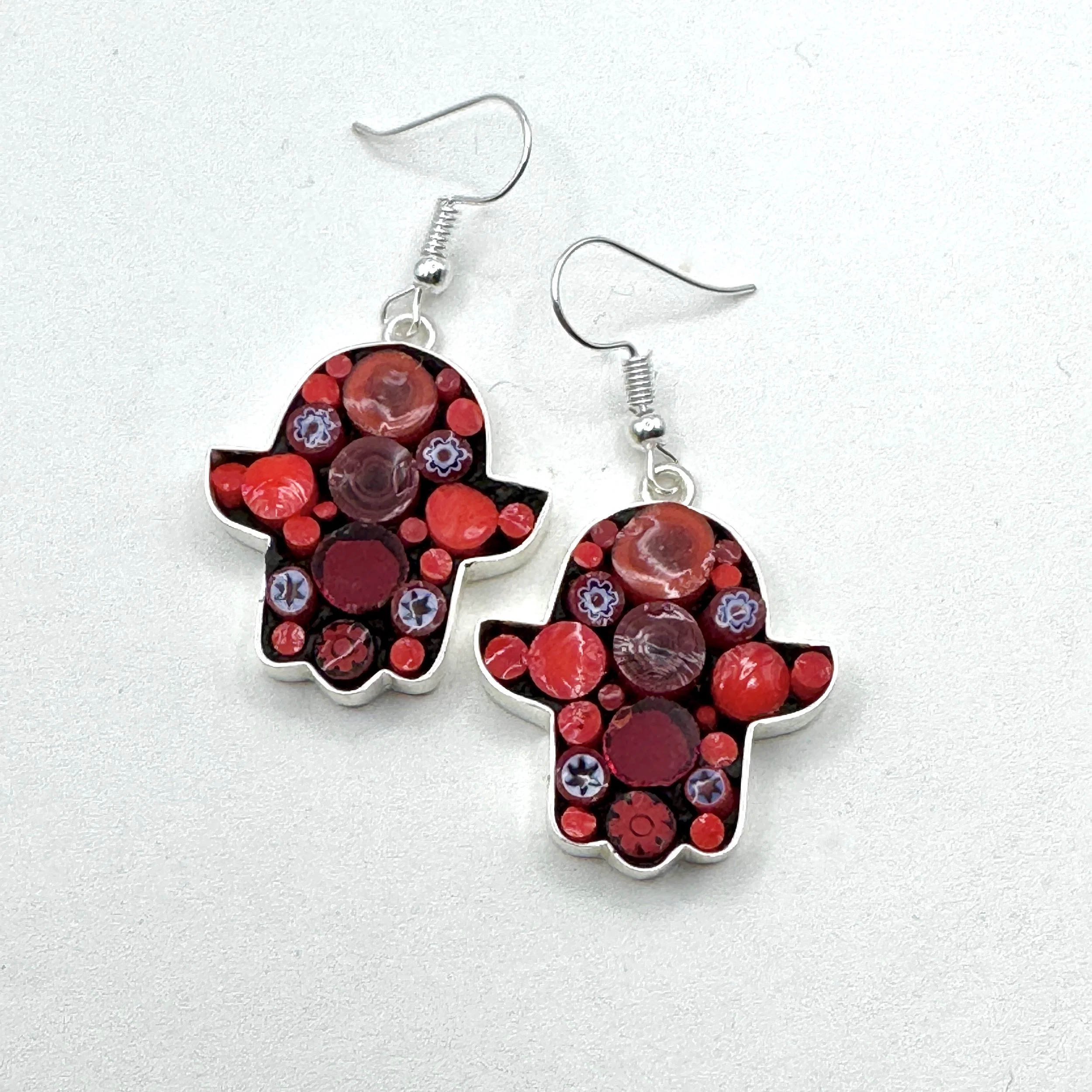 Red Happy Dot Hamsa Earrings.jpeg