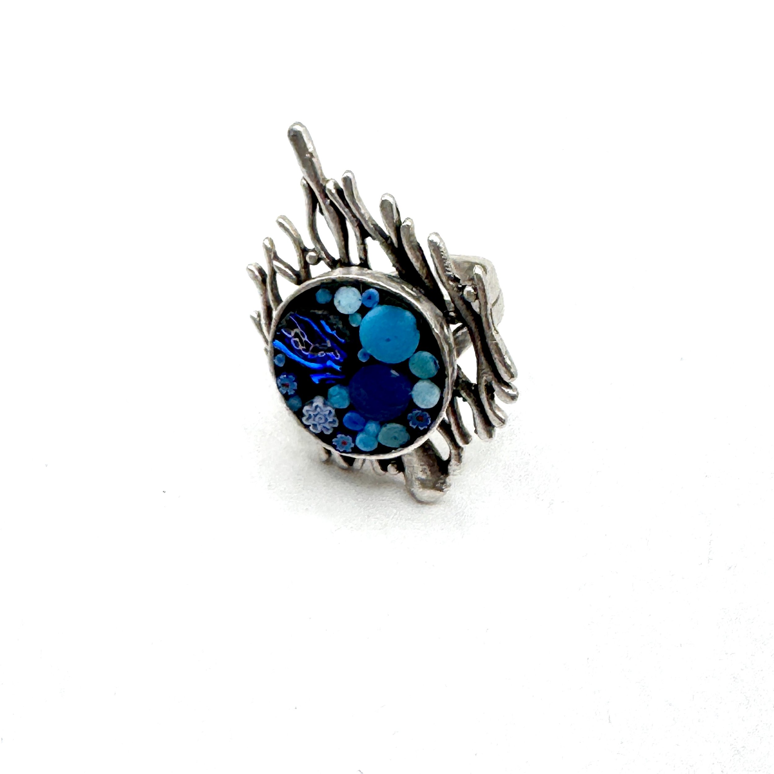 Branchy Blue Dot Ring.jpeg