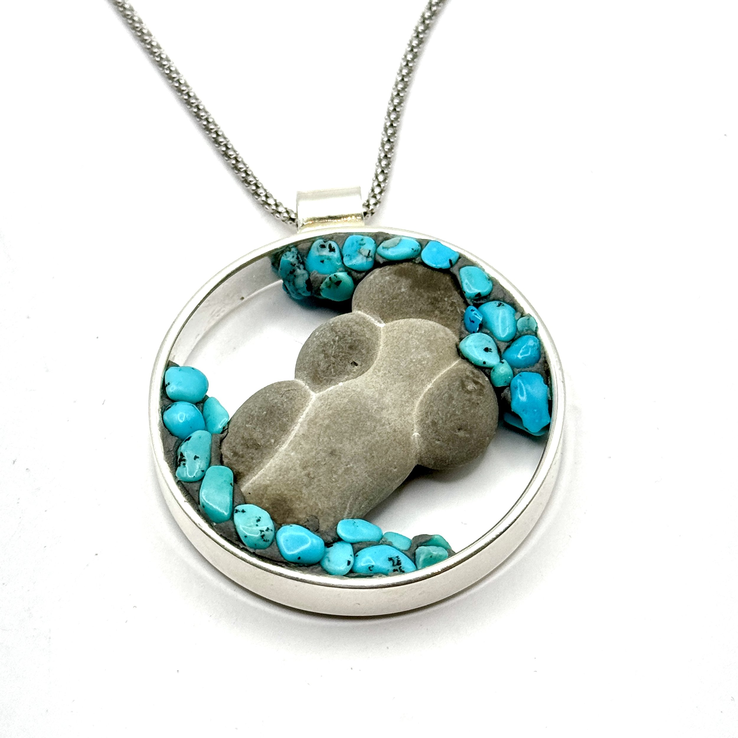 Goddess StoneStone:Turquoise Open Circle Necklace.jpeg