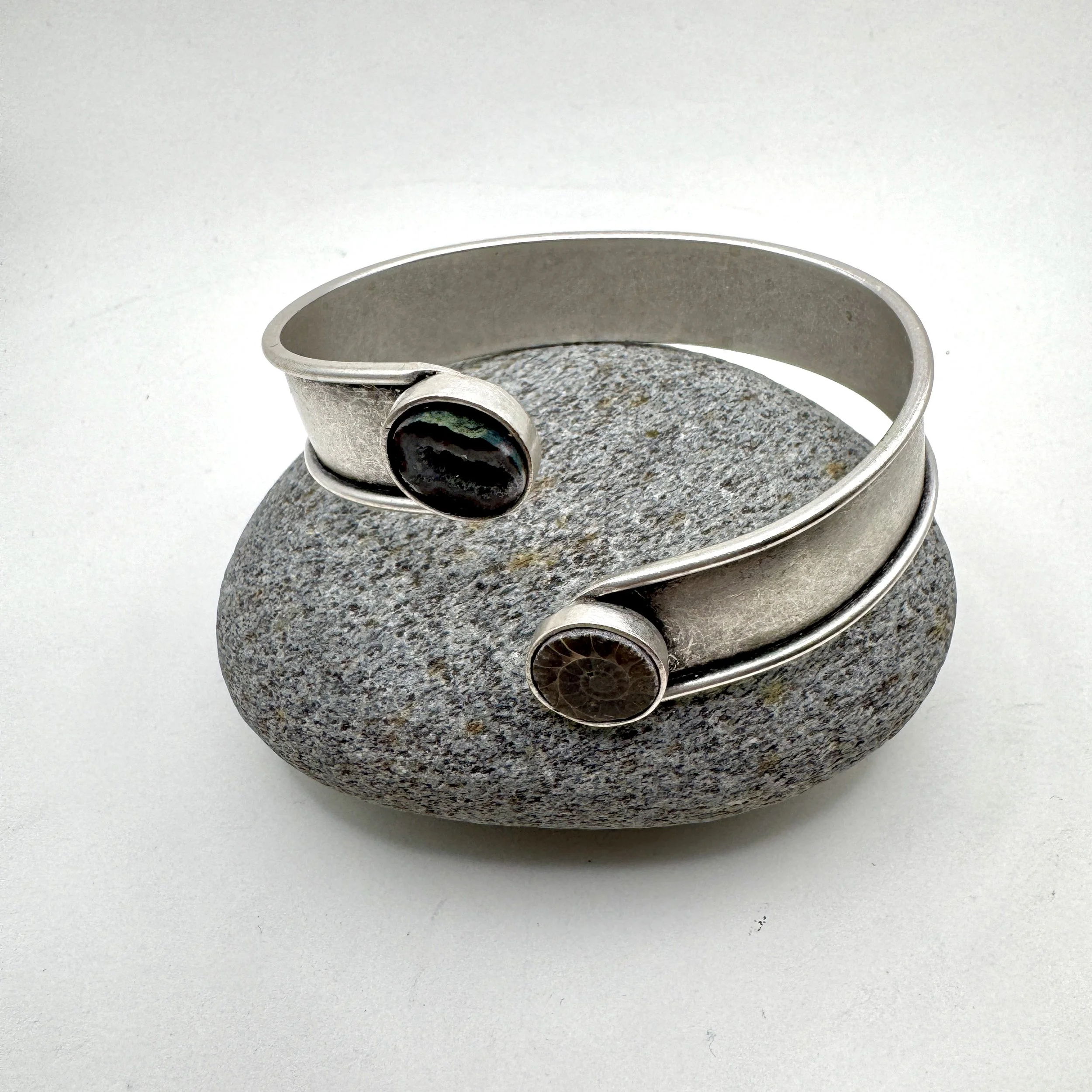 Geode Ammonite Double Bracelet.jpeg