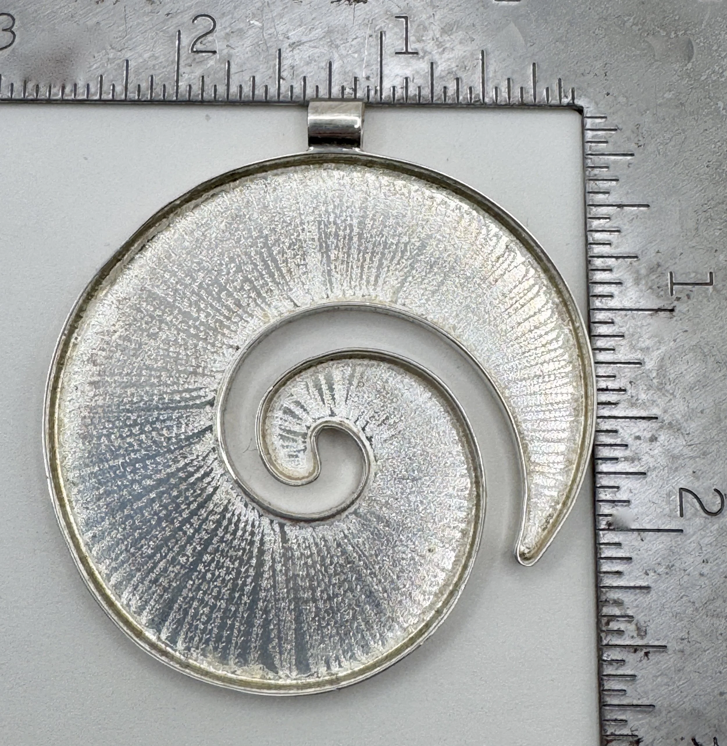 Large Spiral Pendant Blank