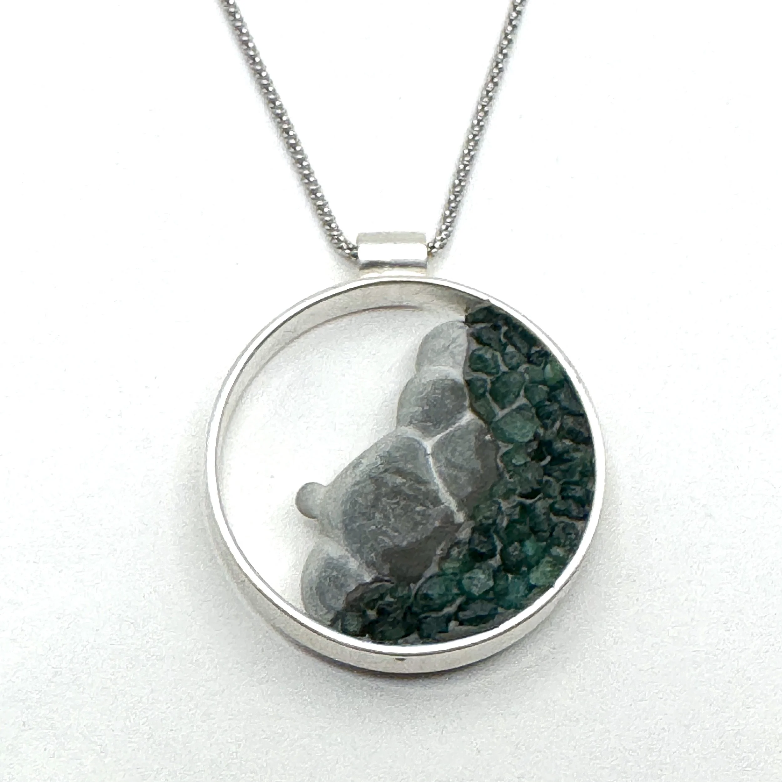 Peridot:Emerald Open Circle Goddess Stone Necklace2.jpeg