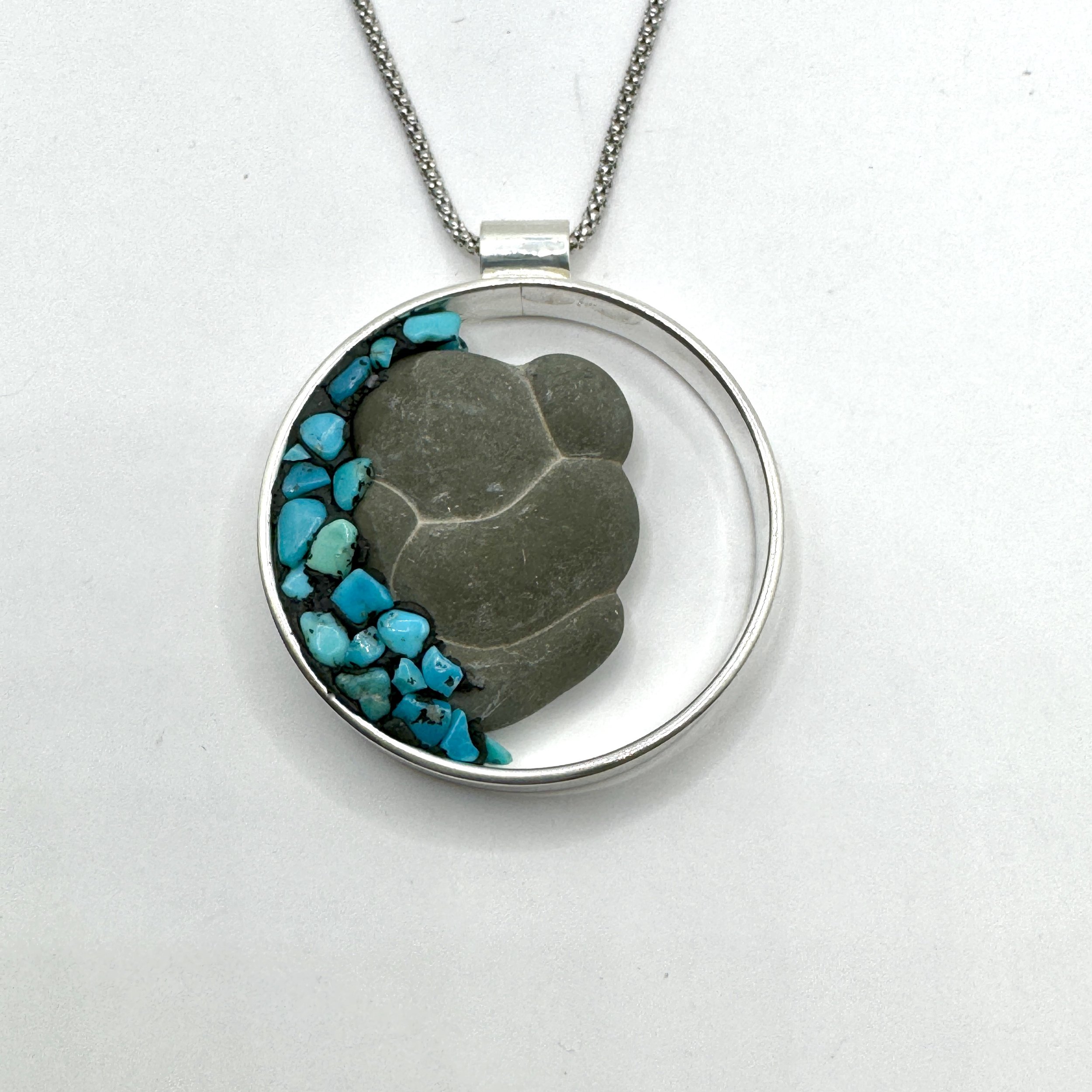 Goddess:Polished Turquoise Open Circle Necklace.jpeg