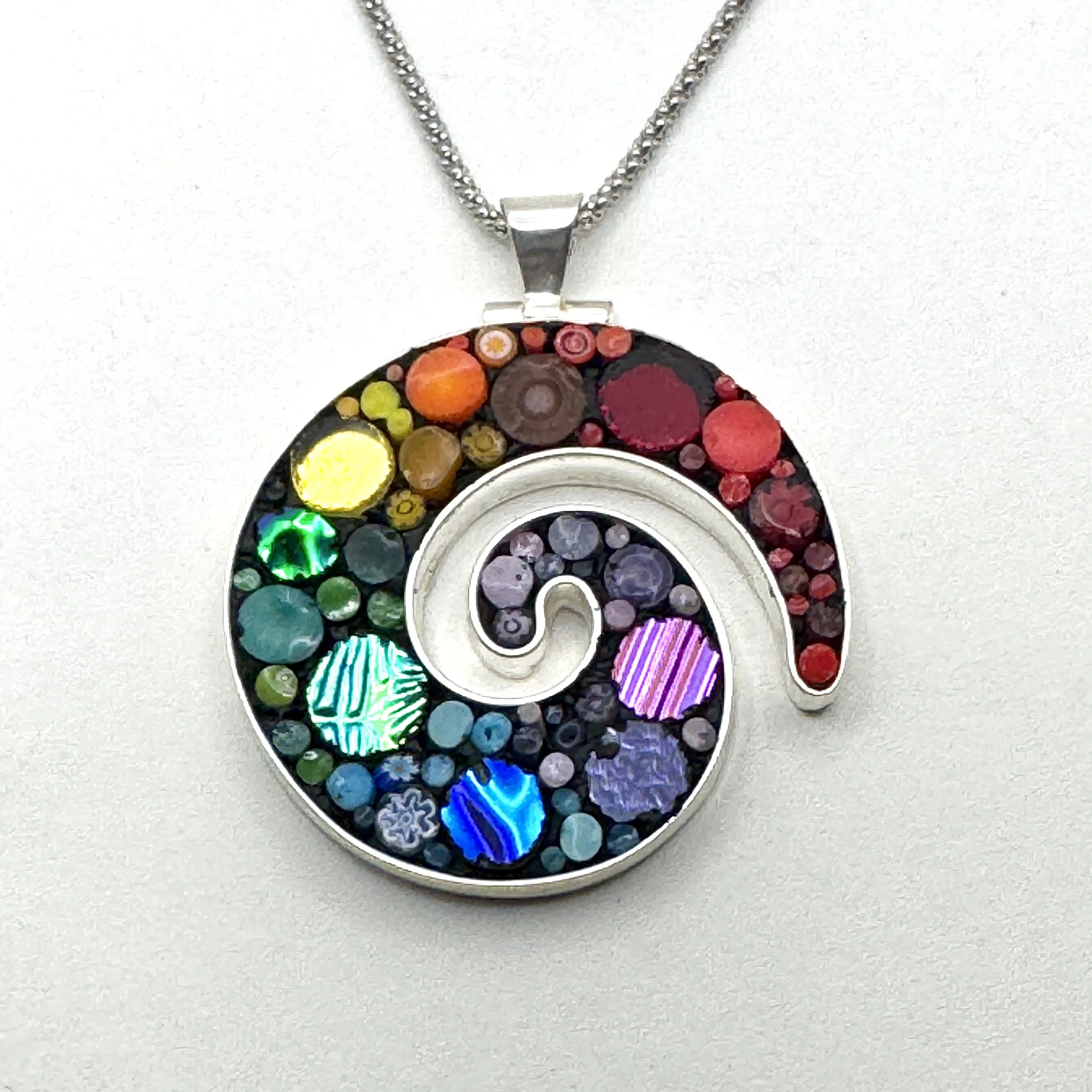 Red to Purple Small Koru Necklace.jpeg