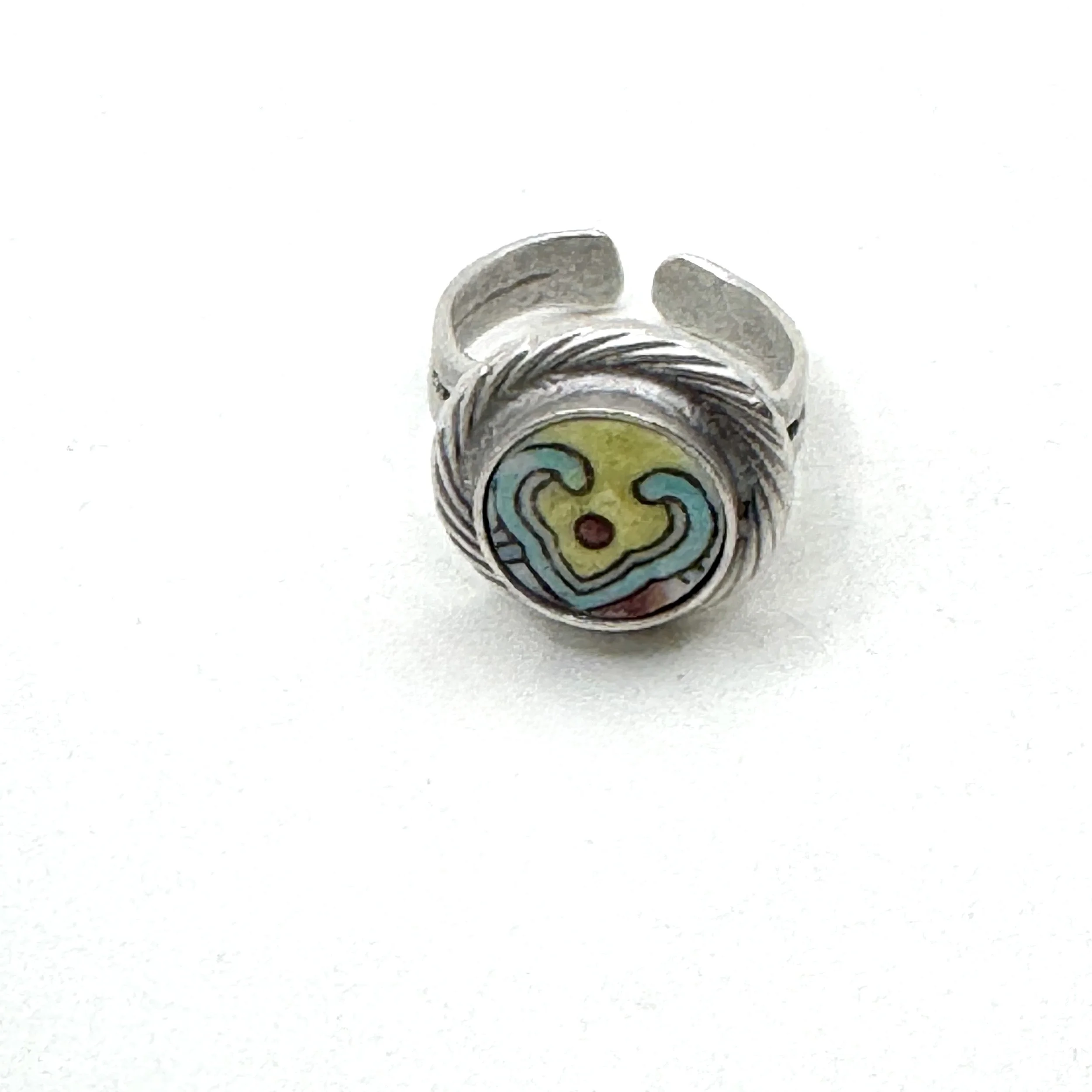 Vintage dishware heart ring.JPG
