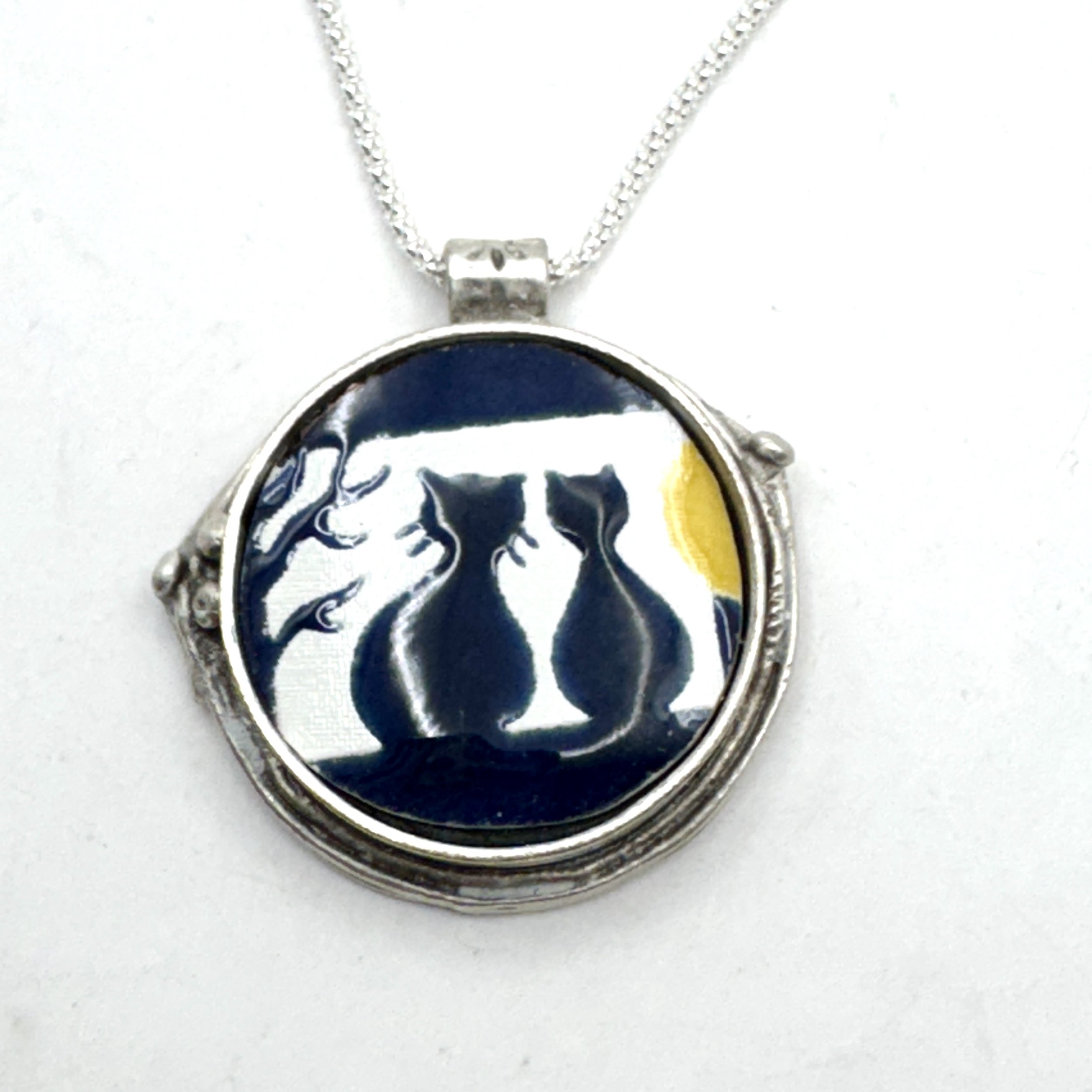 Picassiette Cats Circle Necklace.jpeg