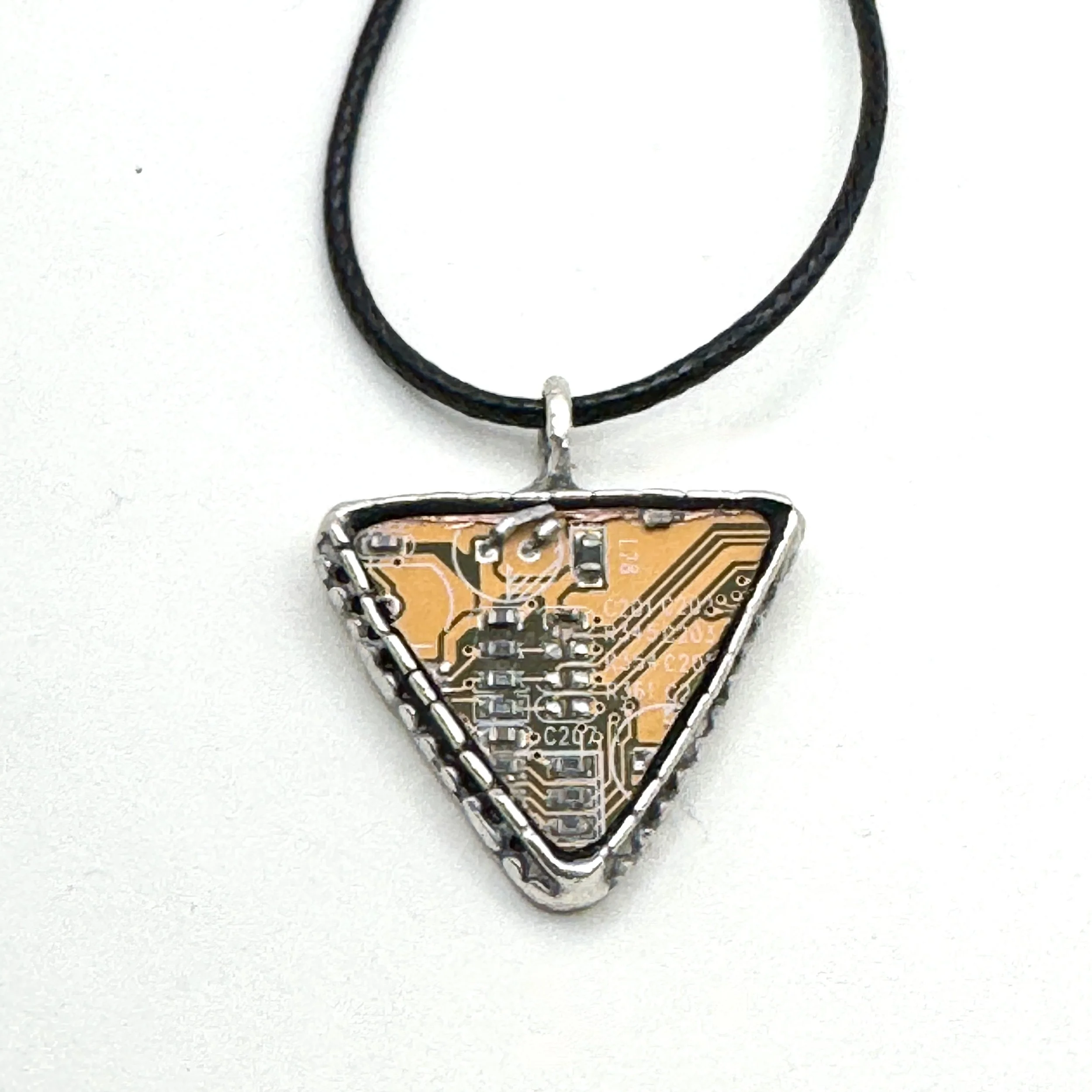 Yellow Triangle Motherboard Pendant.JPG