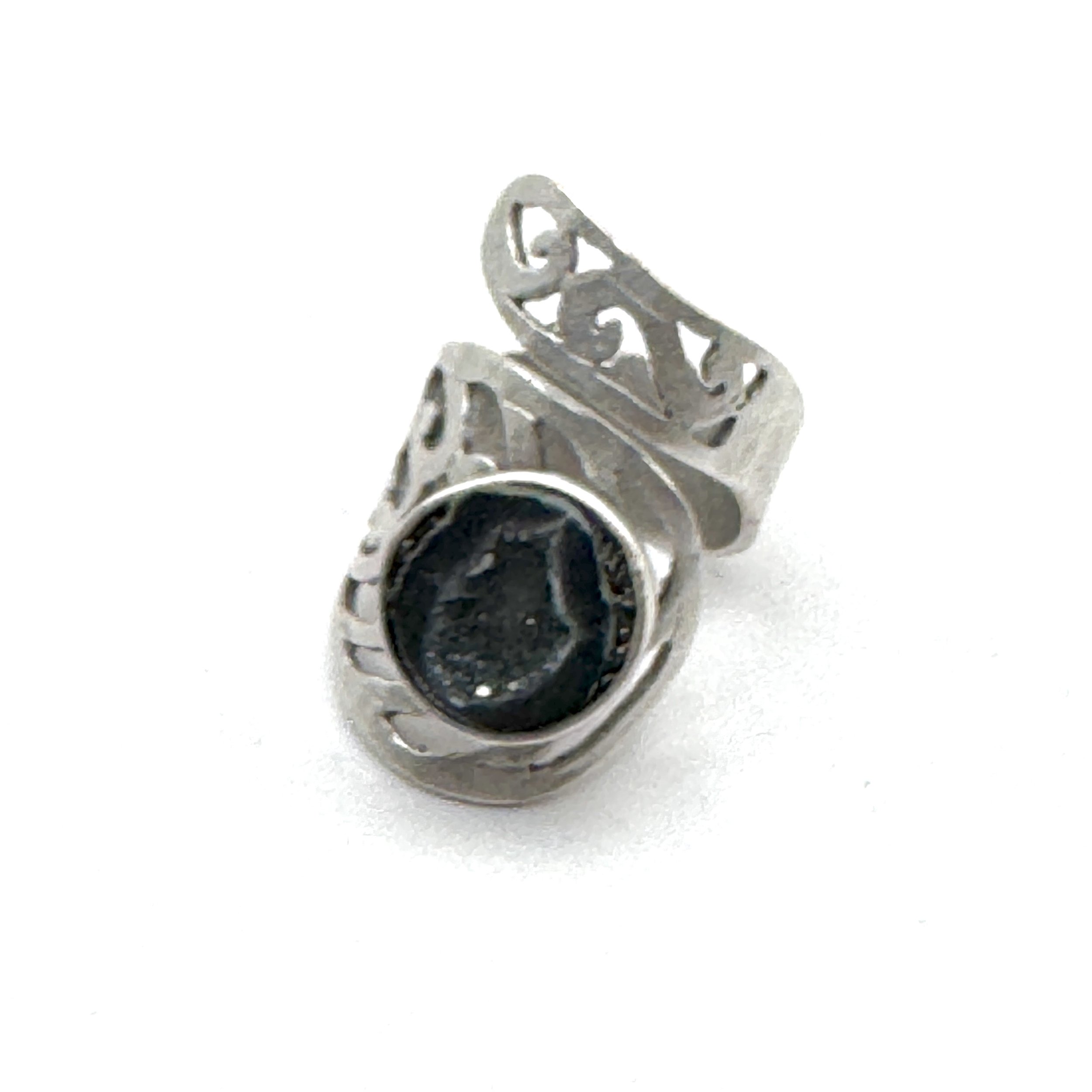 Geode half fancy adustable ring.jpeg