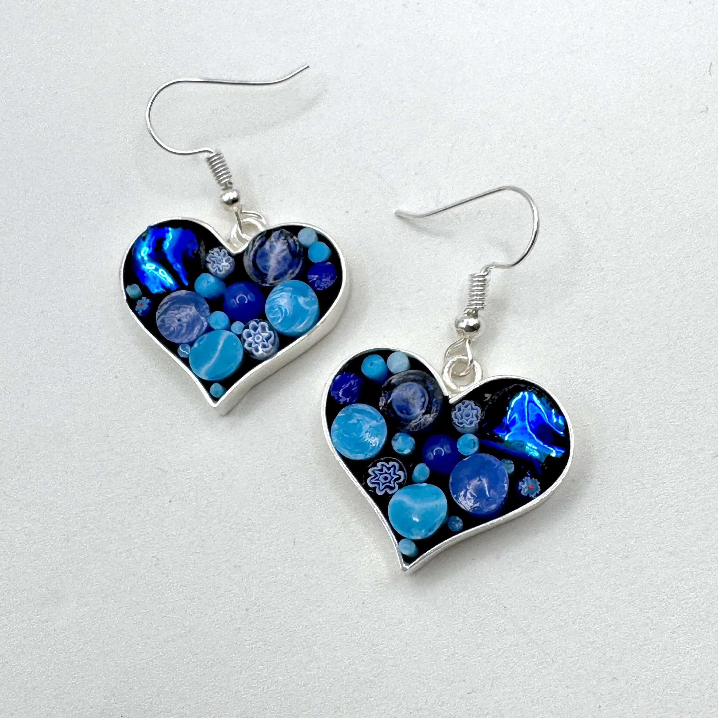 Blue Happy Dot Heart Earrings.jpeg