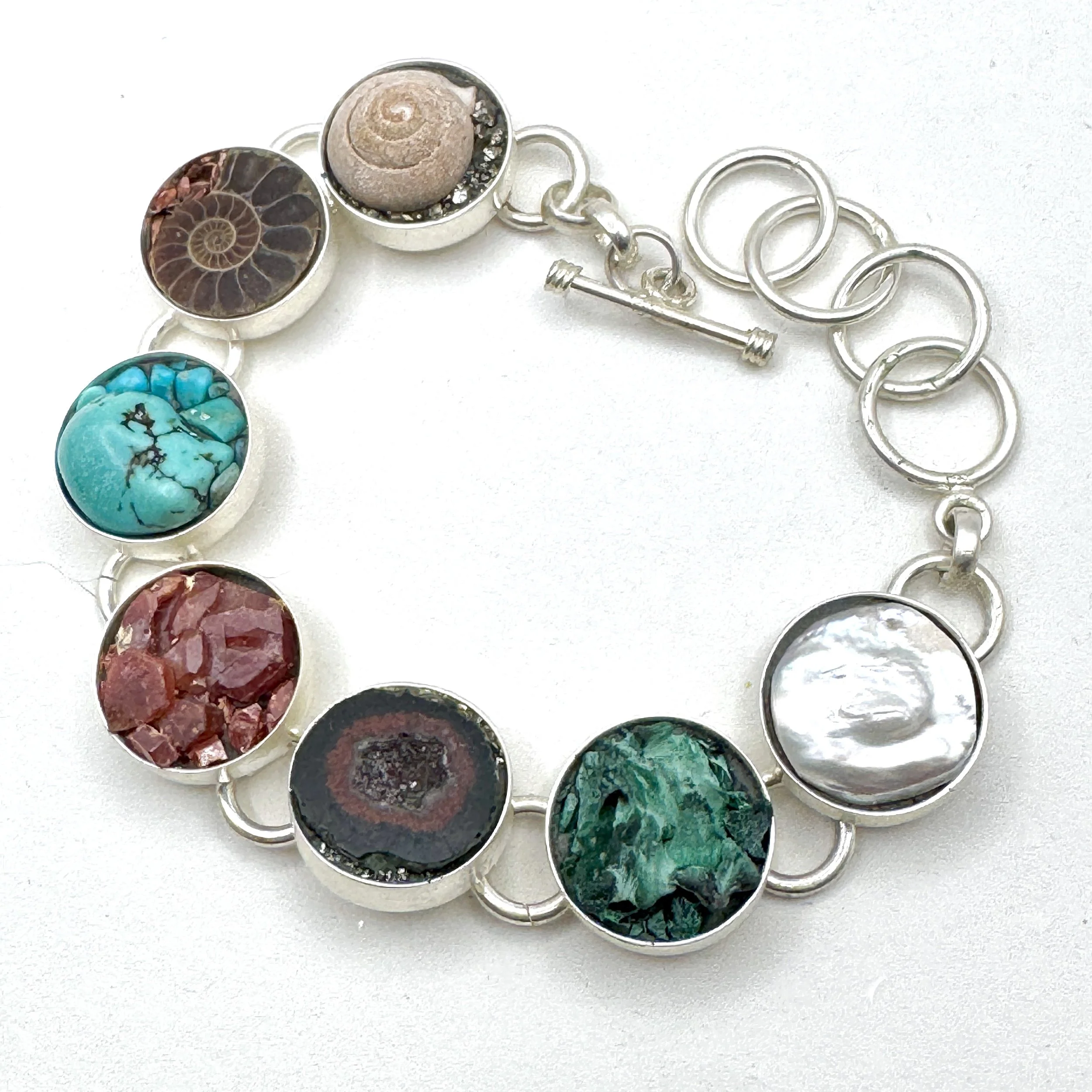 7 Circle Natural Bracelet - Silver.jpeg
