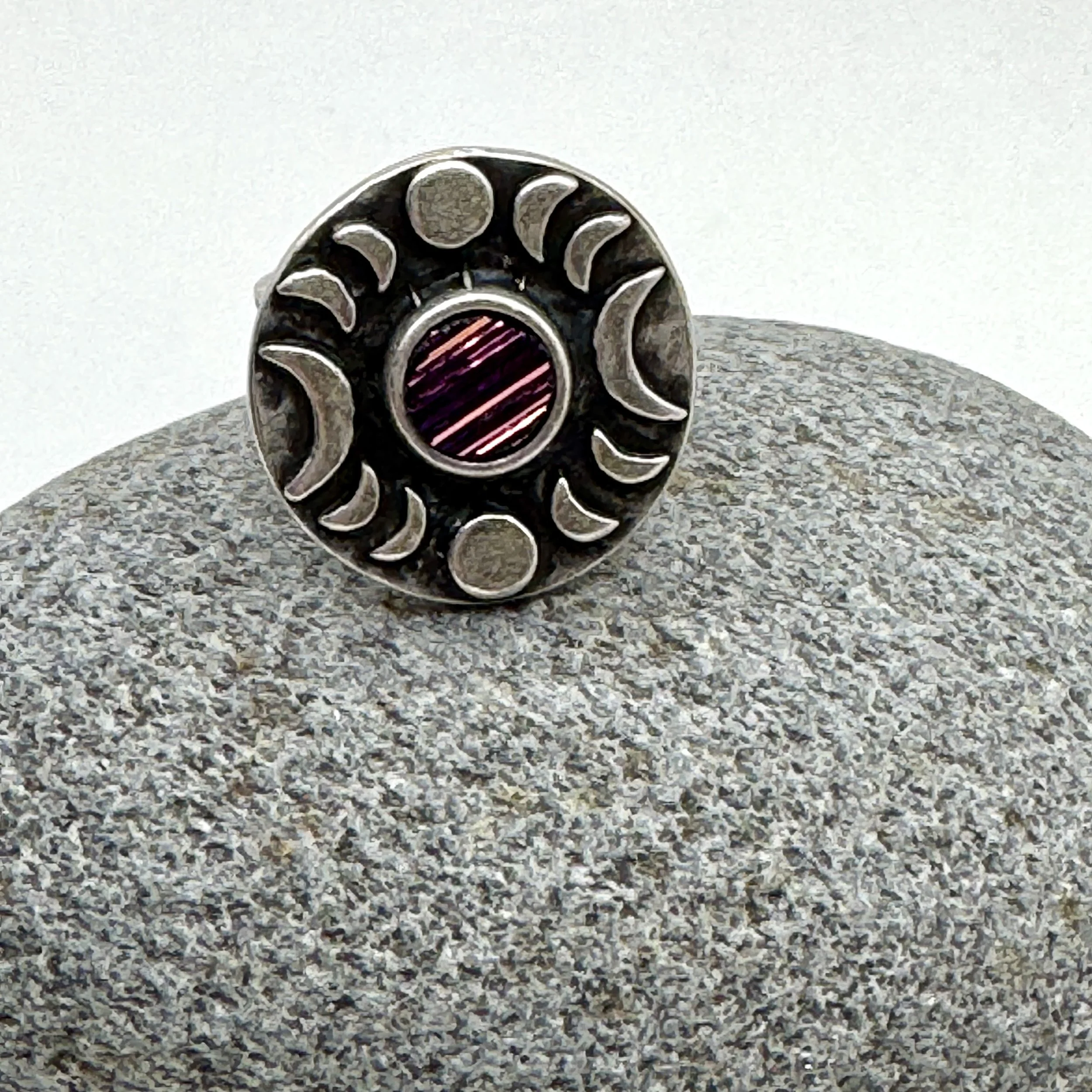 Moon Phase Fuschia Dichro. Ring.JPG