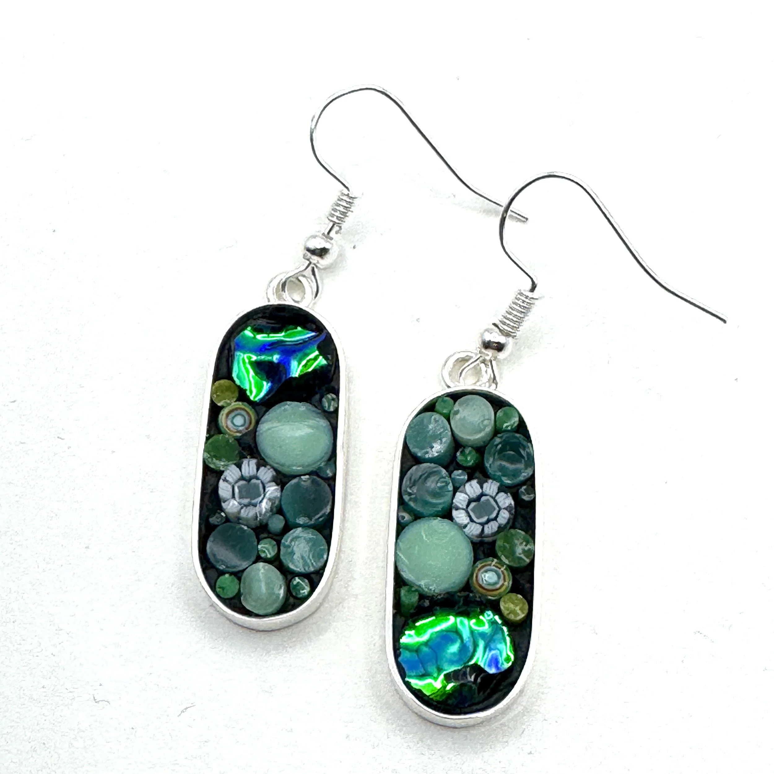 Short Oblong Green Happy Dot Earrings.jpeg