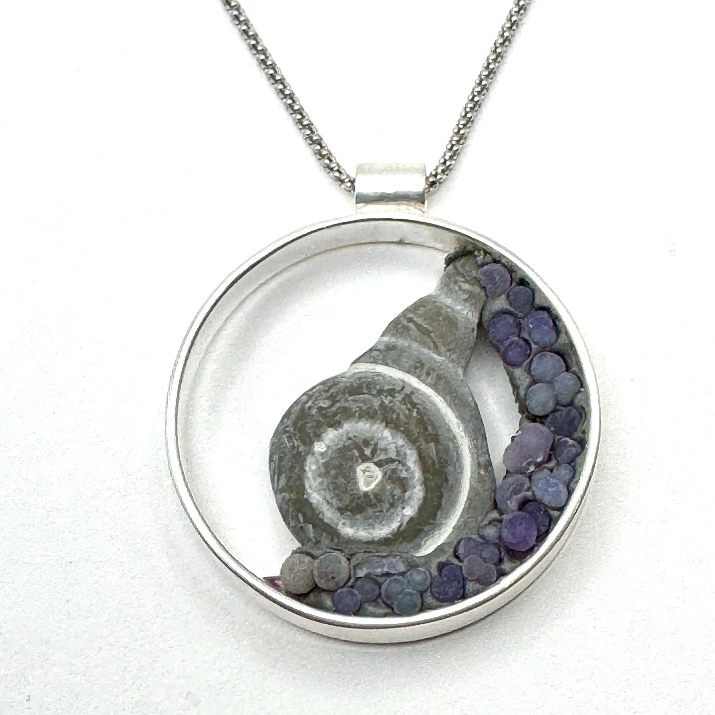 Open Circle Goddess Stone Necklace Grape Agate:Garnet.jpeg