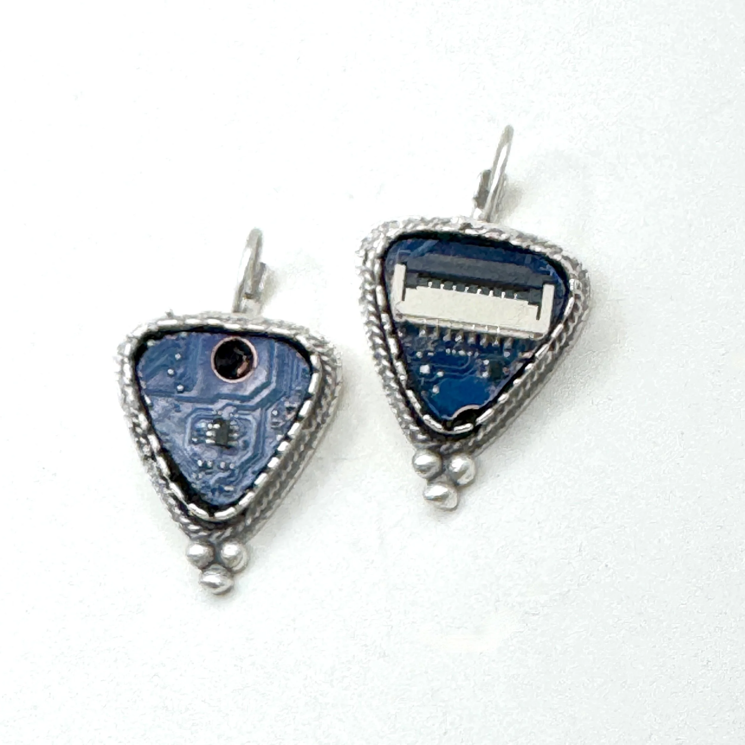 Blue Triangle Motherboard EarringsJPG.JPG