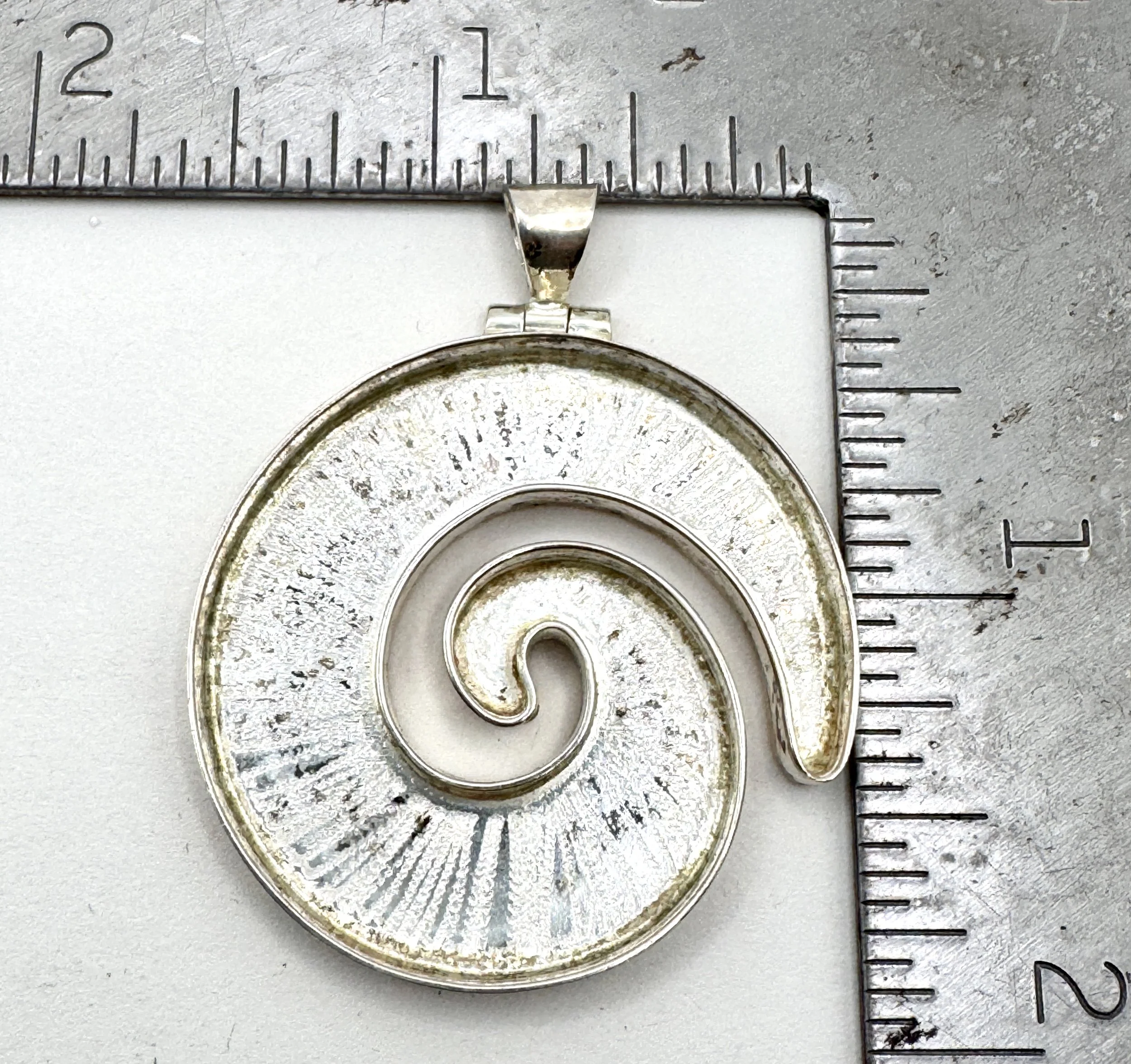 Small Spiral Pendant Blank