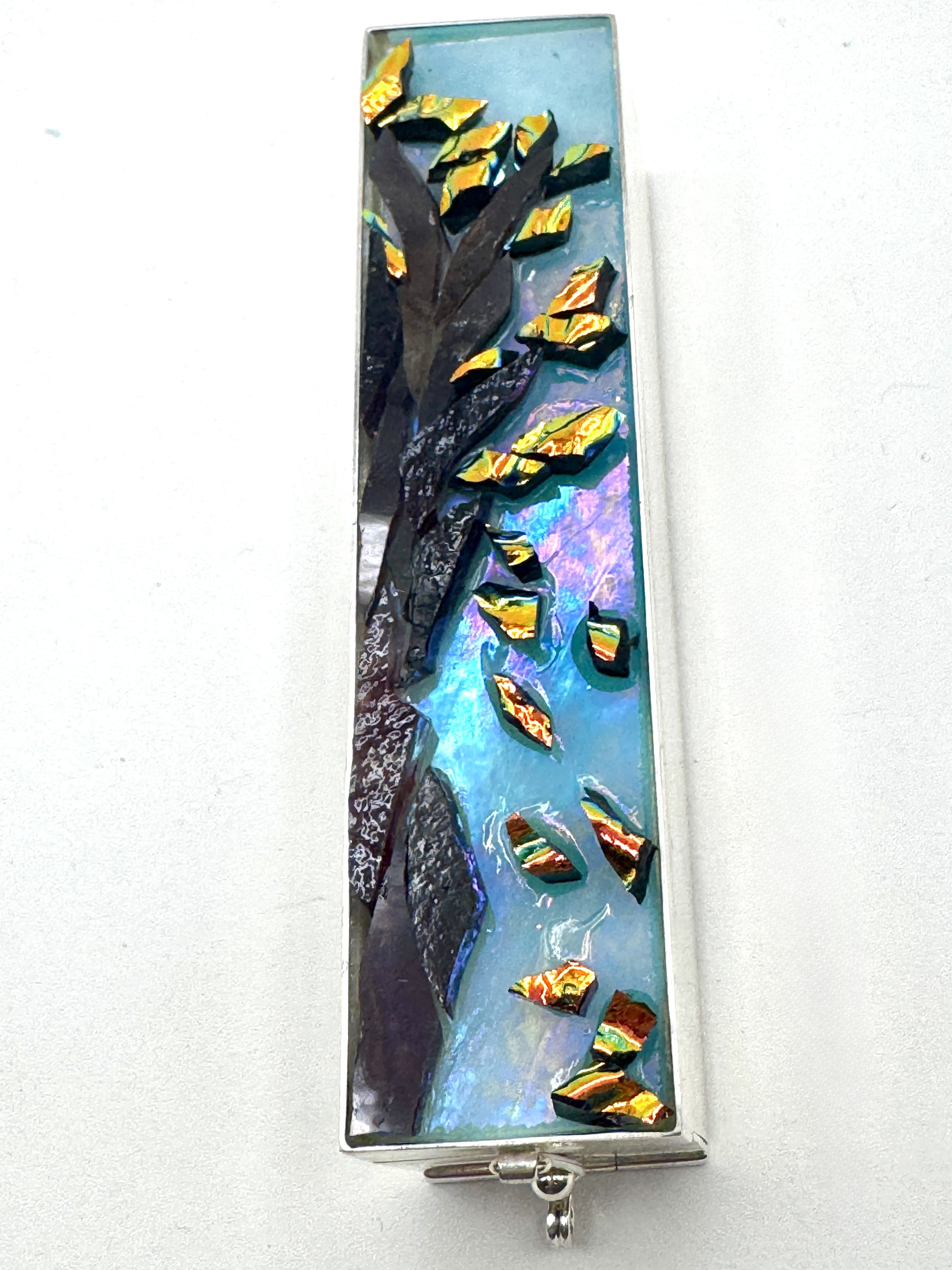 Autumn Mezuzah Silver.JPG