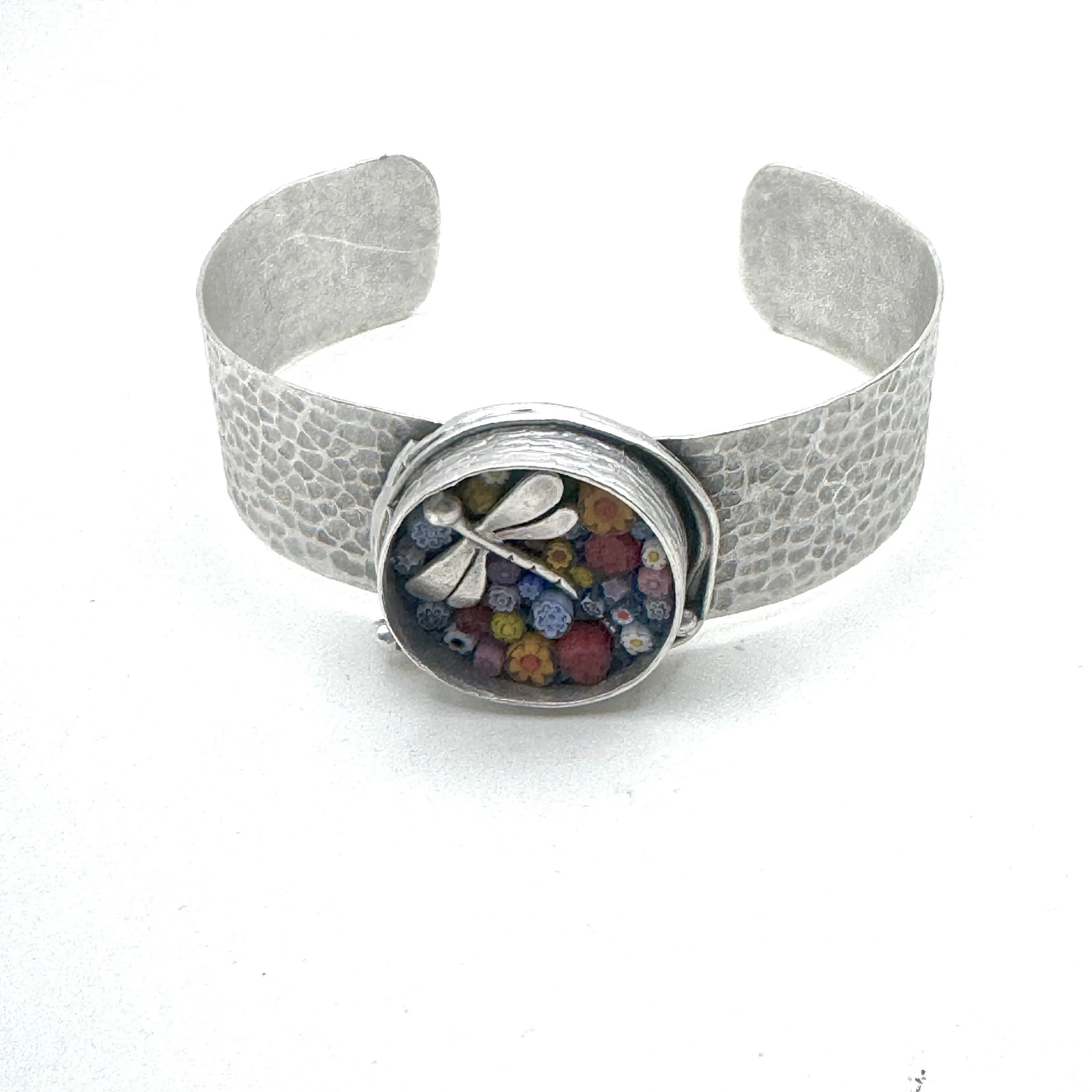 Round Dragonfly Flower Cuff.jpeg