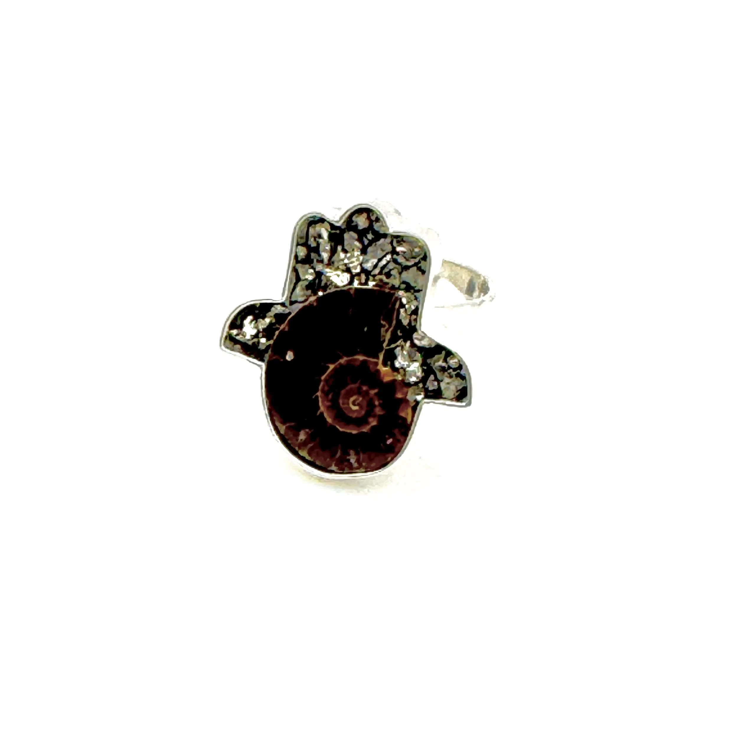 Hamsa Ring with Ammonite.jpeg