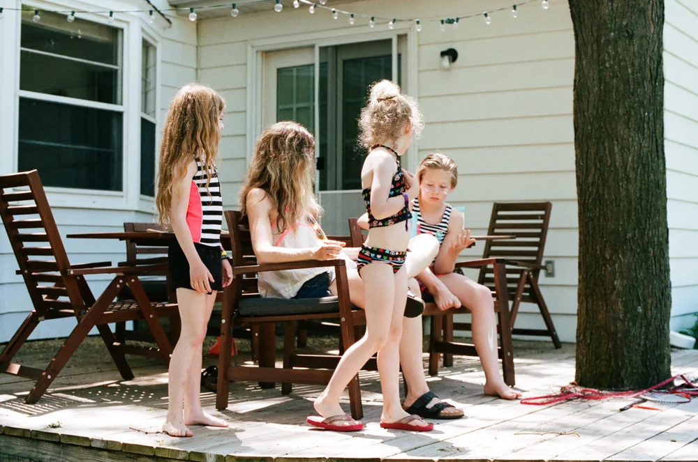 spending a day every week with my lovely nieces, and having my sister's house as the very best place to leave June to play.