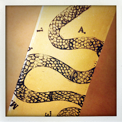 Political folio: detail of Jacob Habner's print packaging