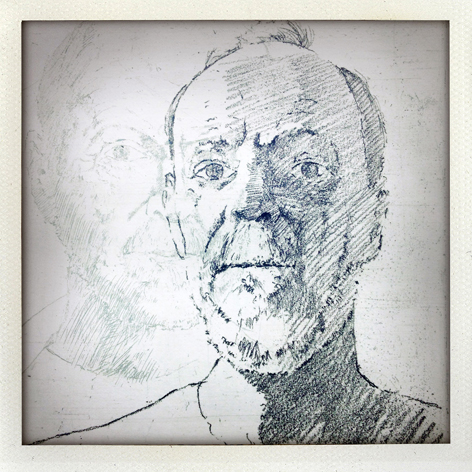 Skin Deep folio: detail of Geoff Gibbons' print