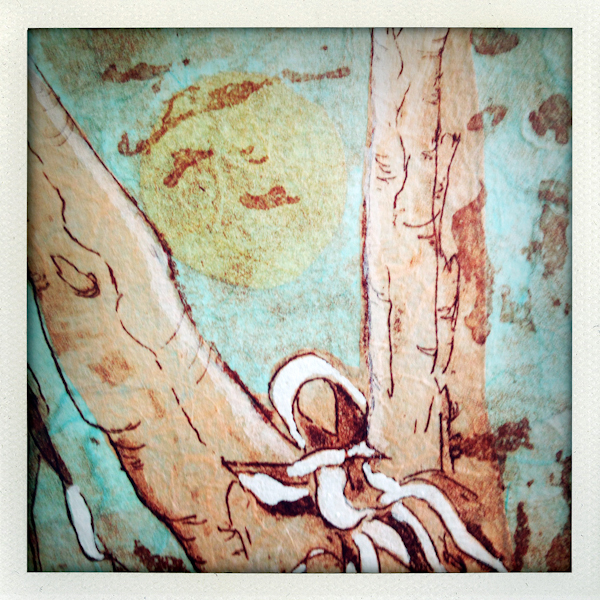 Nature/Nurture folio: detail of Annette Vincent's print