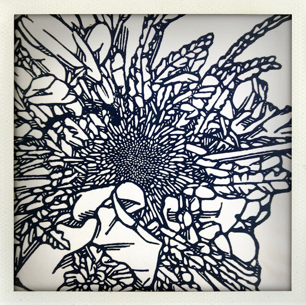Nature/Nurture folio: detail of Anna Austin's print