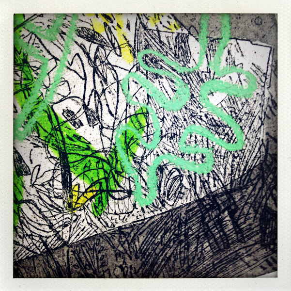 Nature/Nurture folio: detail of Georgina Willoughby's print