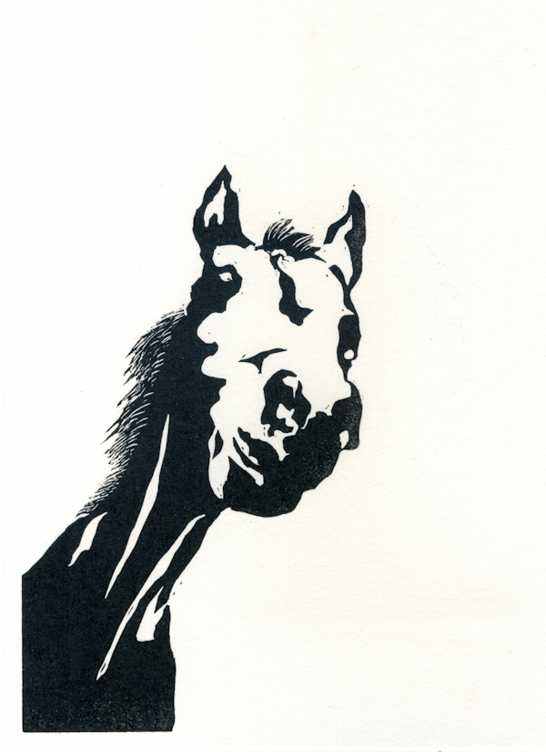 Ruth Fernandez 17 Nosy Pony, lino print LR.jpg