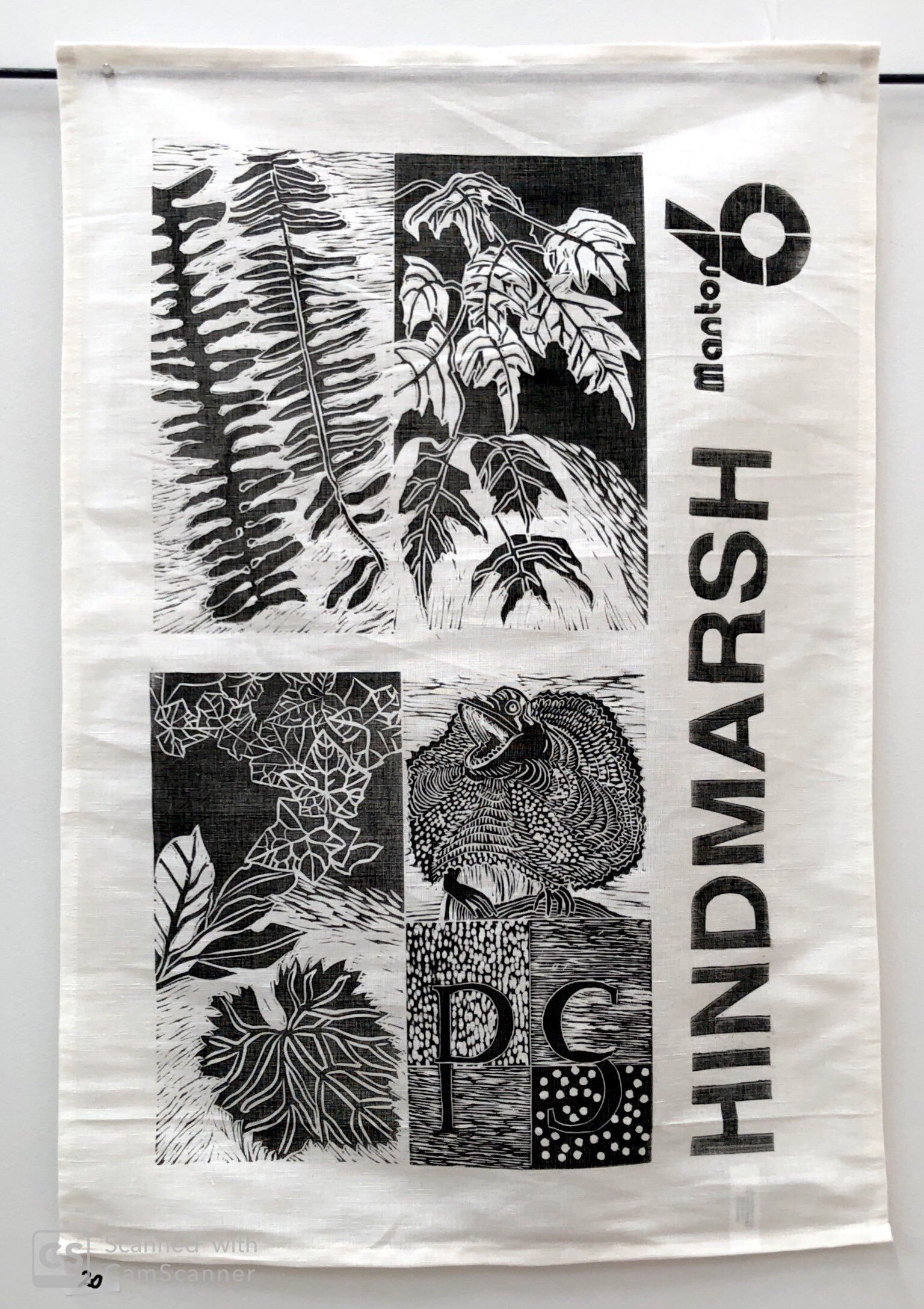 'Hindmarsh' Tea Towel No. 20 (one half a bit different)