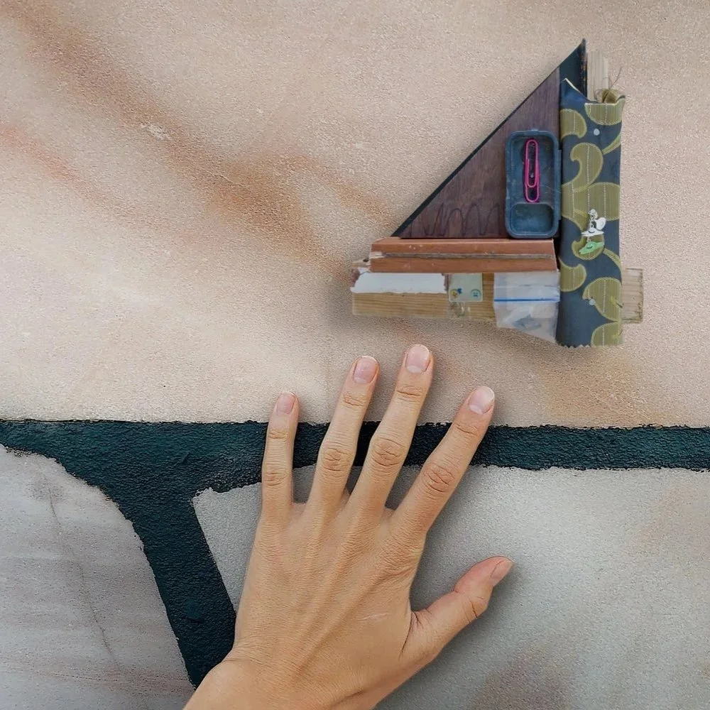 Abstract sculpture for the Ephemeral collection - textured, colour and spontaneous artwork.