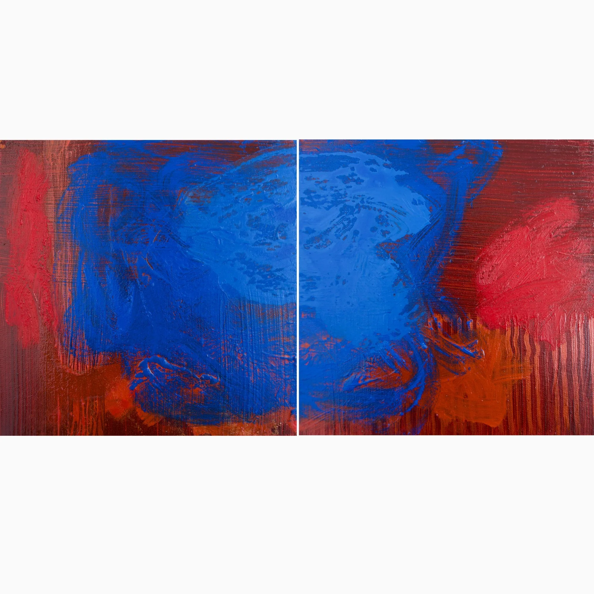 Painting by acclaimed Fremantle artist David Spencer. Bold colour, raw texture, deep emotion. Available to collect.