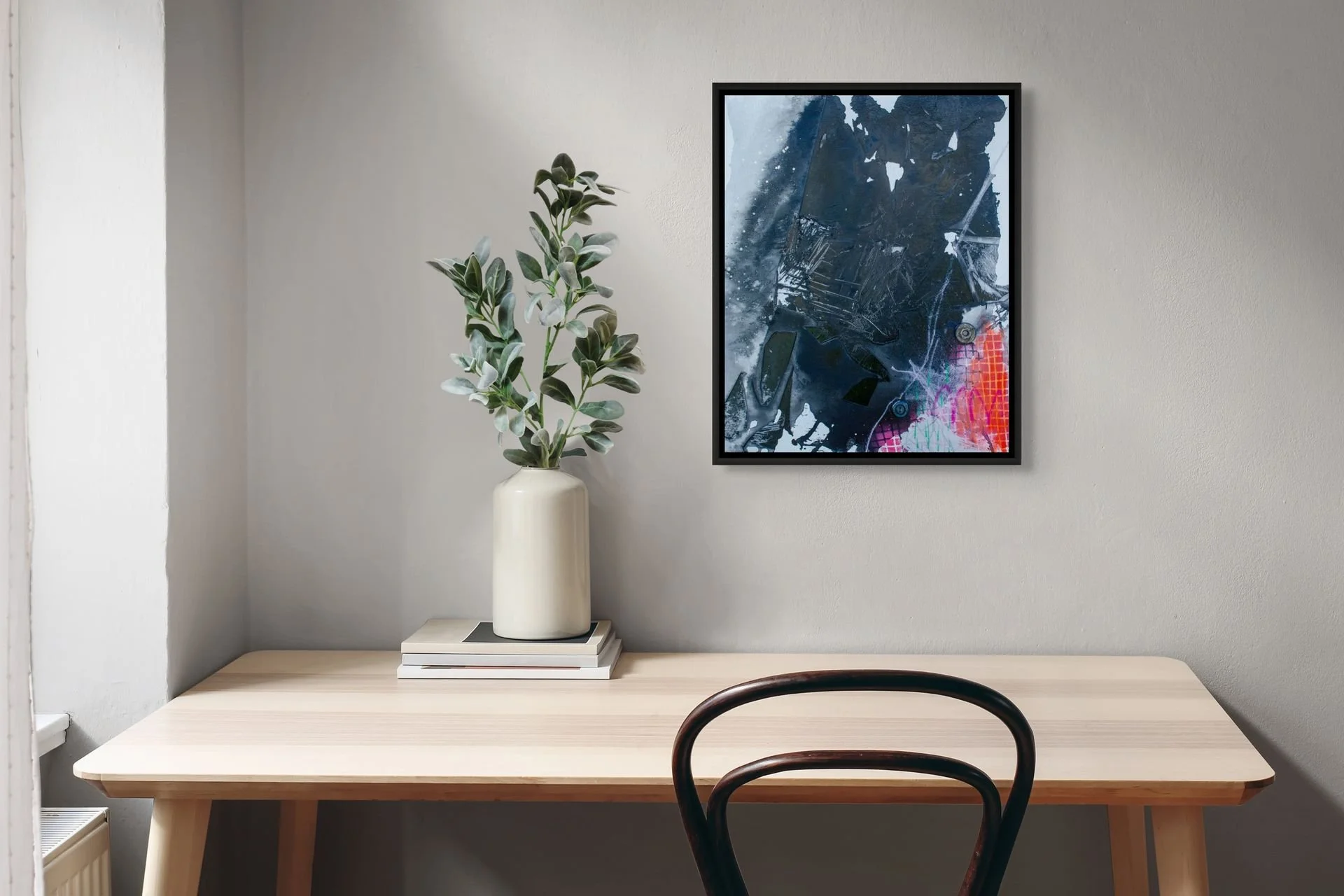 Abstract painting for the Ephemeral collection - textured, colour and spontaneous artwork.