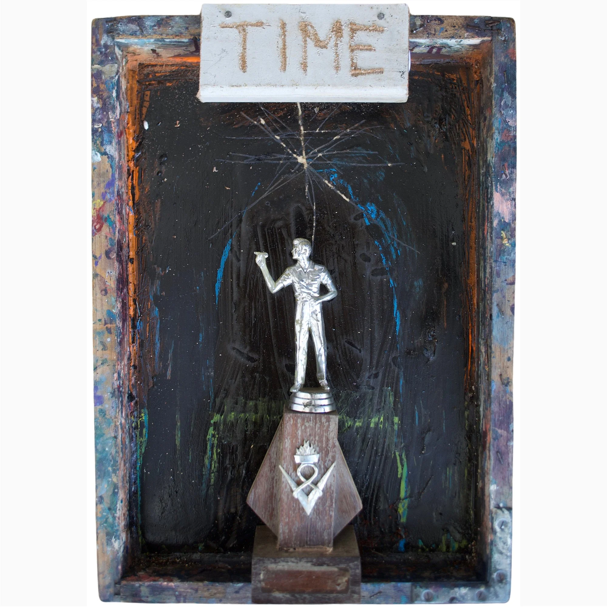 Abstract sculpture for the Ephemeral collection - textured, colour and spontaneous artwork.