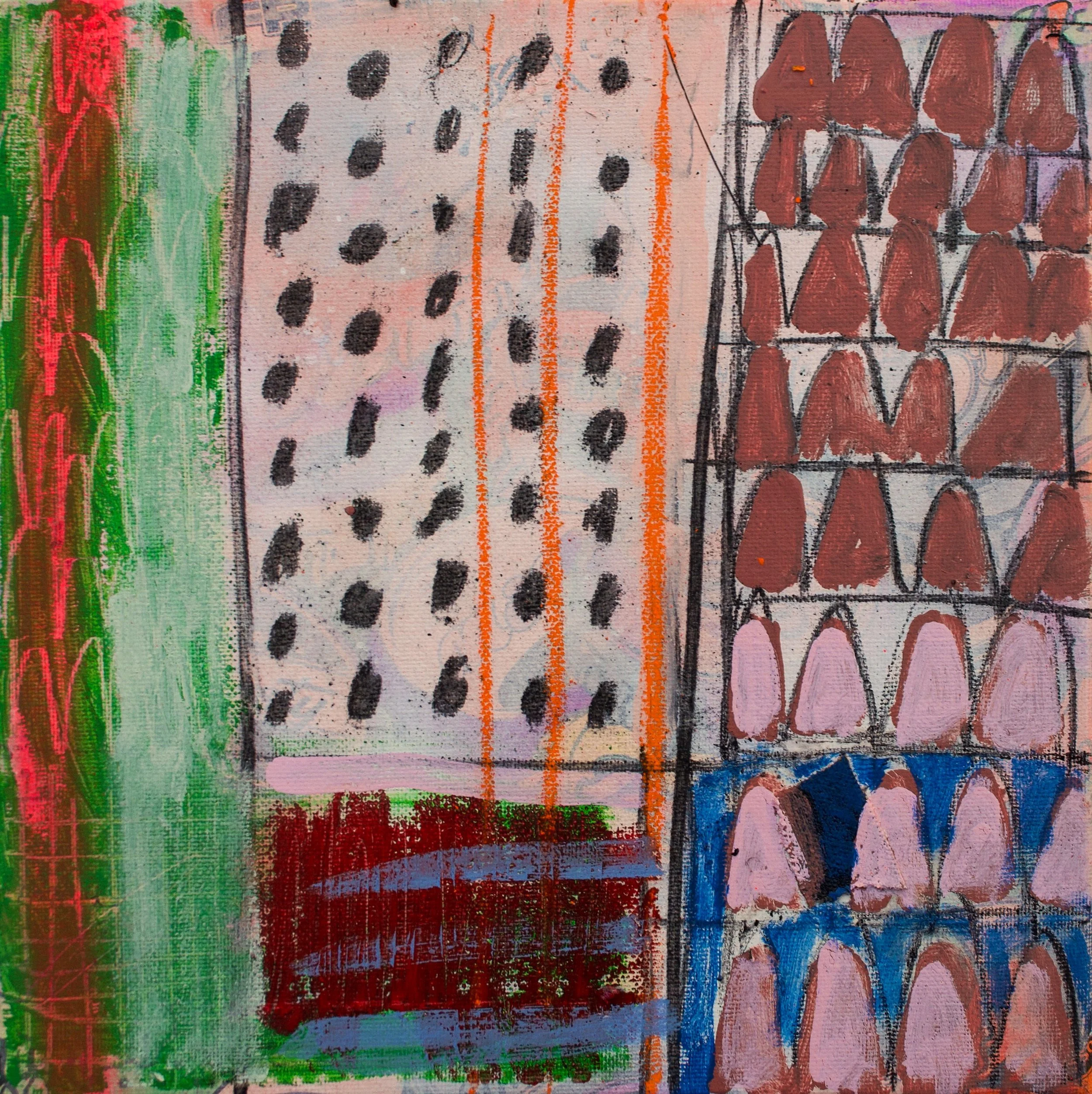 Abstract painting for the Ephemeral series —textured, colour and spontaneous artwork.