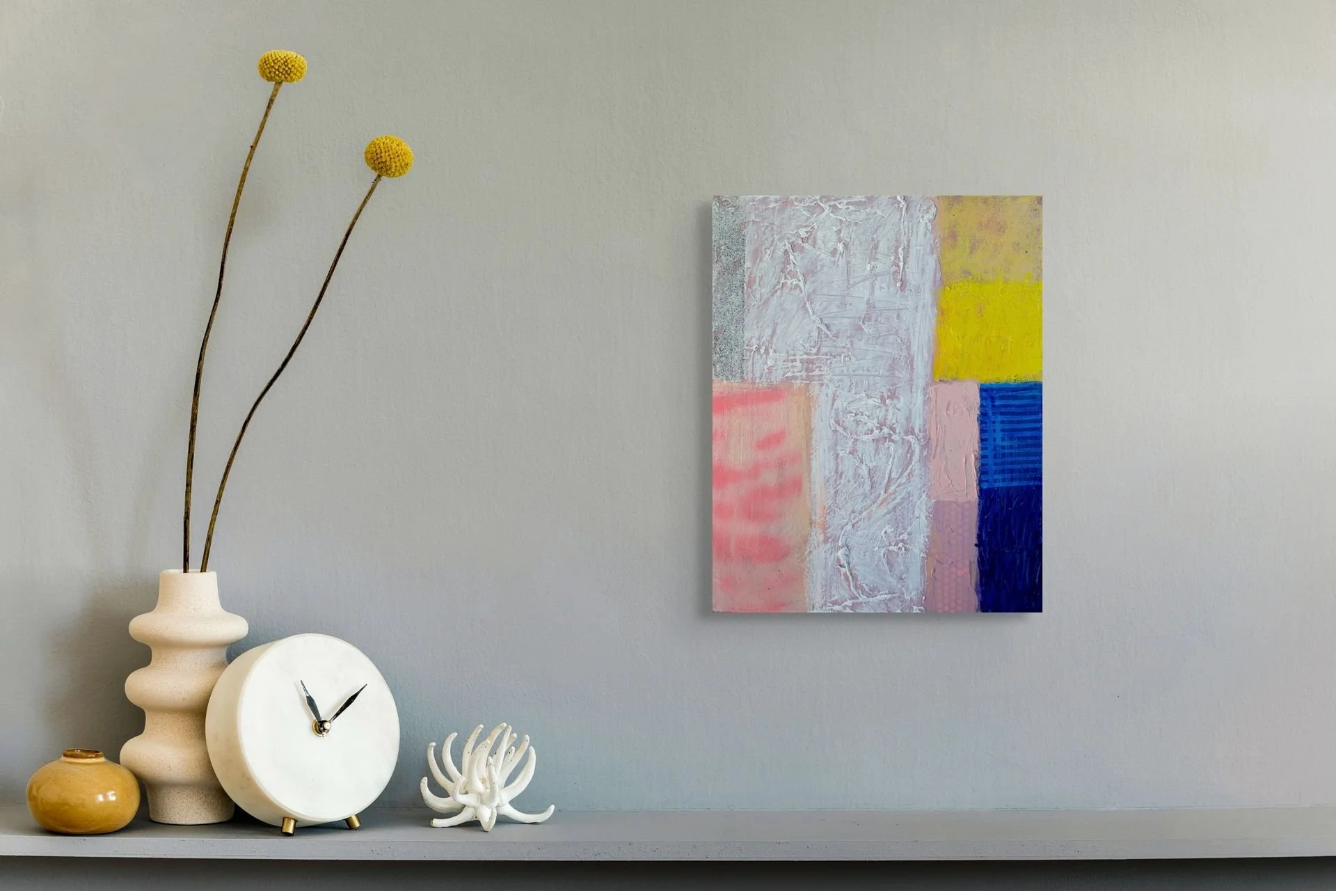 Abstract painting for the Ephemeral collection - textured, colour and spontaneous artwork.
