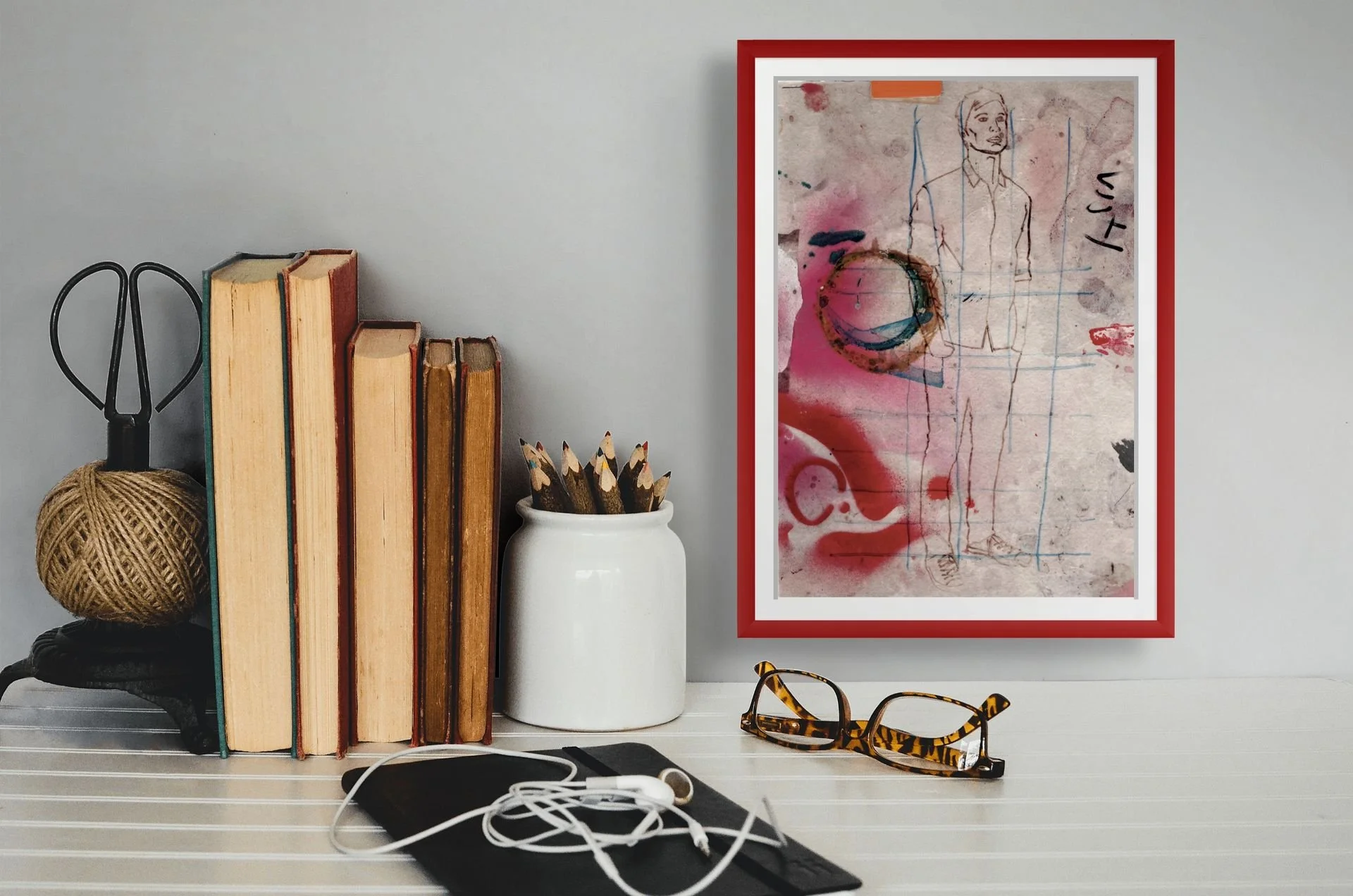 Abstract painting for the Ephemeral collection - textured, colour and spontaneous artwork.