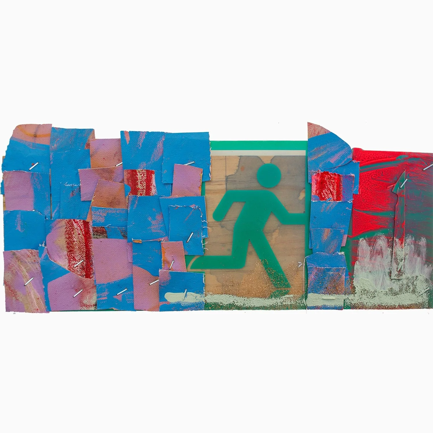Abstract sculpture for the Ephemeral series —textured, colour and spontaneous artwork.