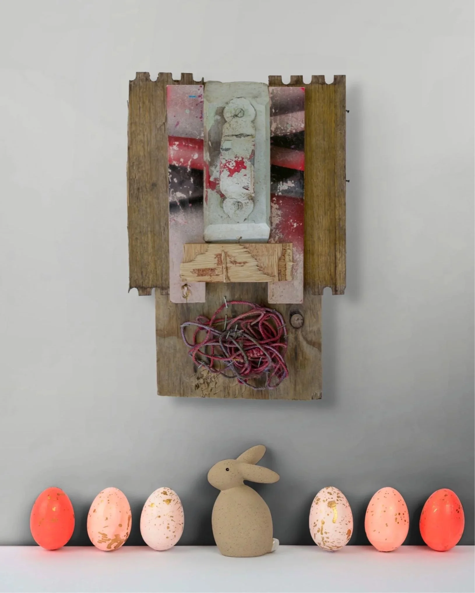 Abstract sculpture for the Ephemeral collection - textured, colour and spontaneous artwork.