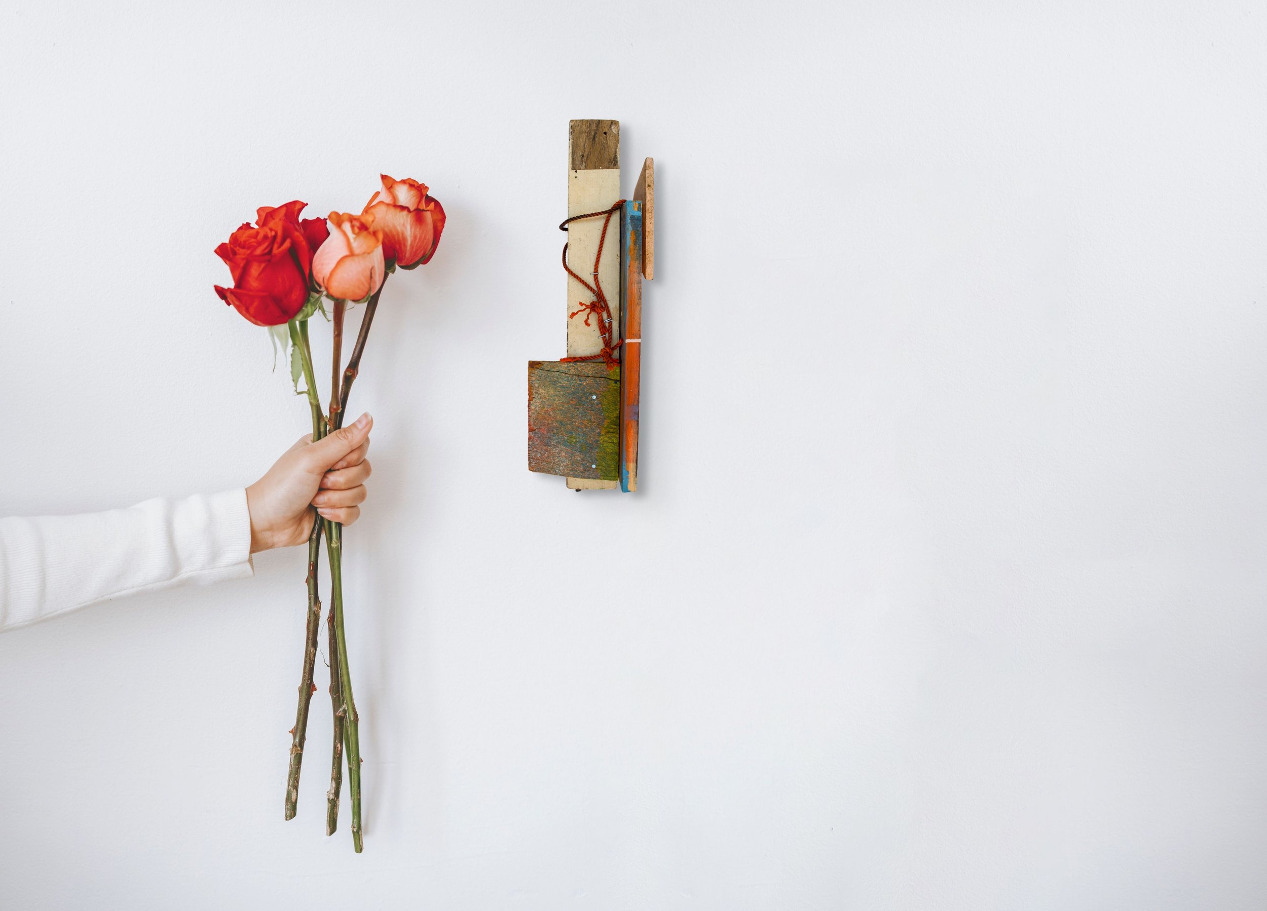 Abstract sculpture for the Ephemeral collection - textured, colour and spontaneous artwork.