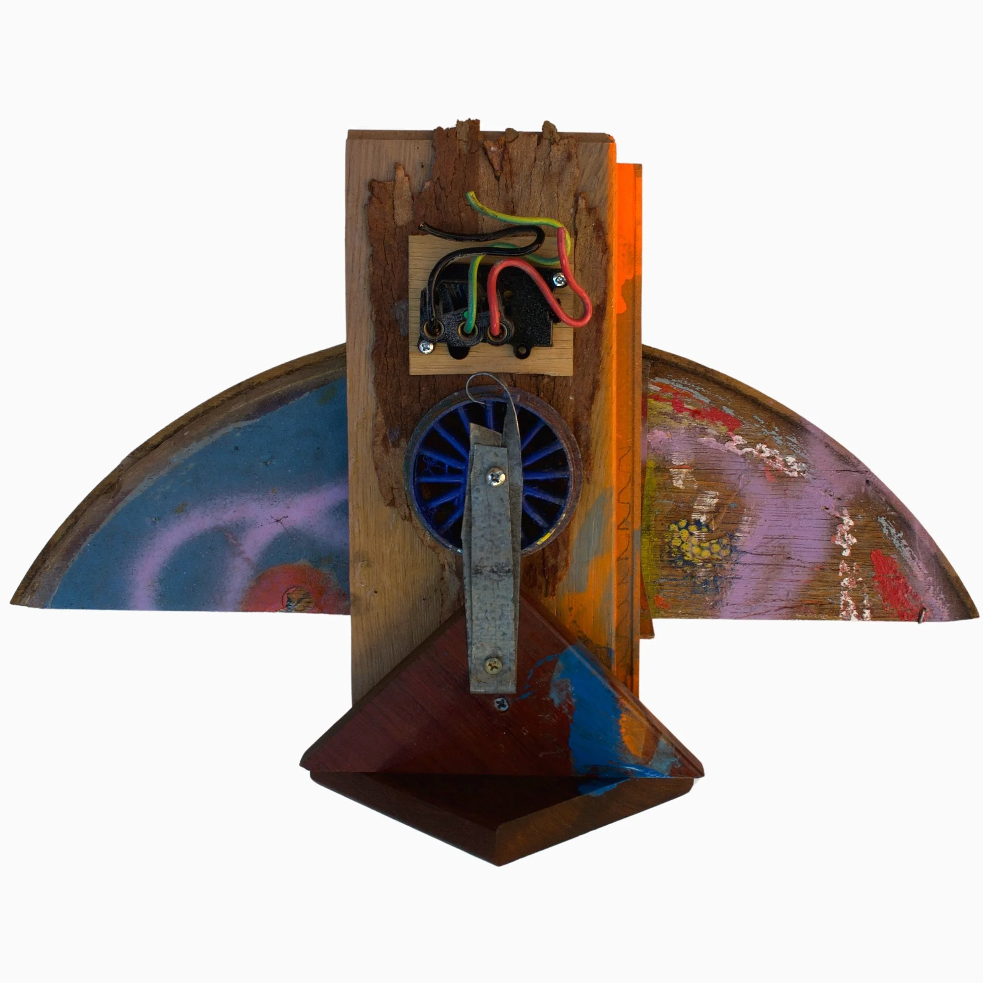 Small mixed media artwork by acclaimed Fremantle artist David Spencer. Bold colour, raw texture, deep emotion. Available to collect.