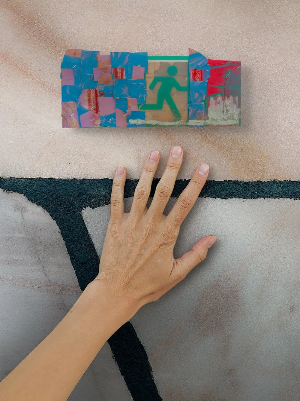 Abstract sculpture for the Ephemeral collection - textured, colour and spontaneous artwork.