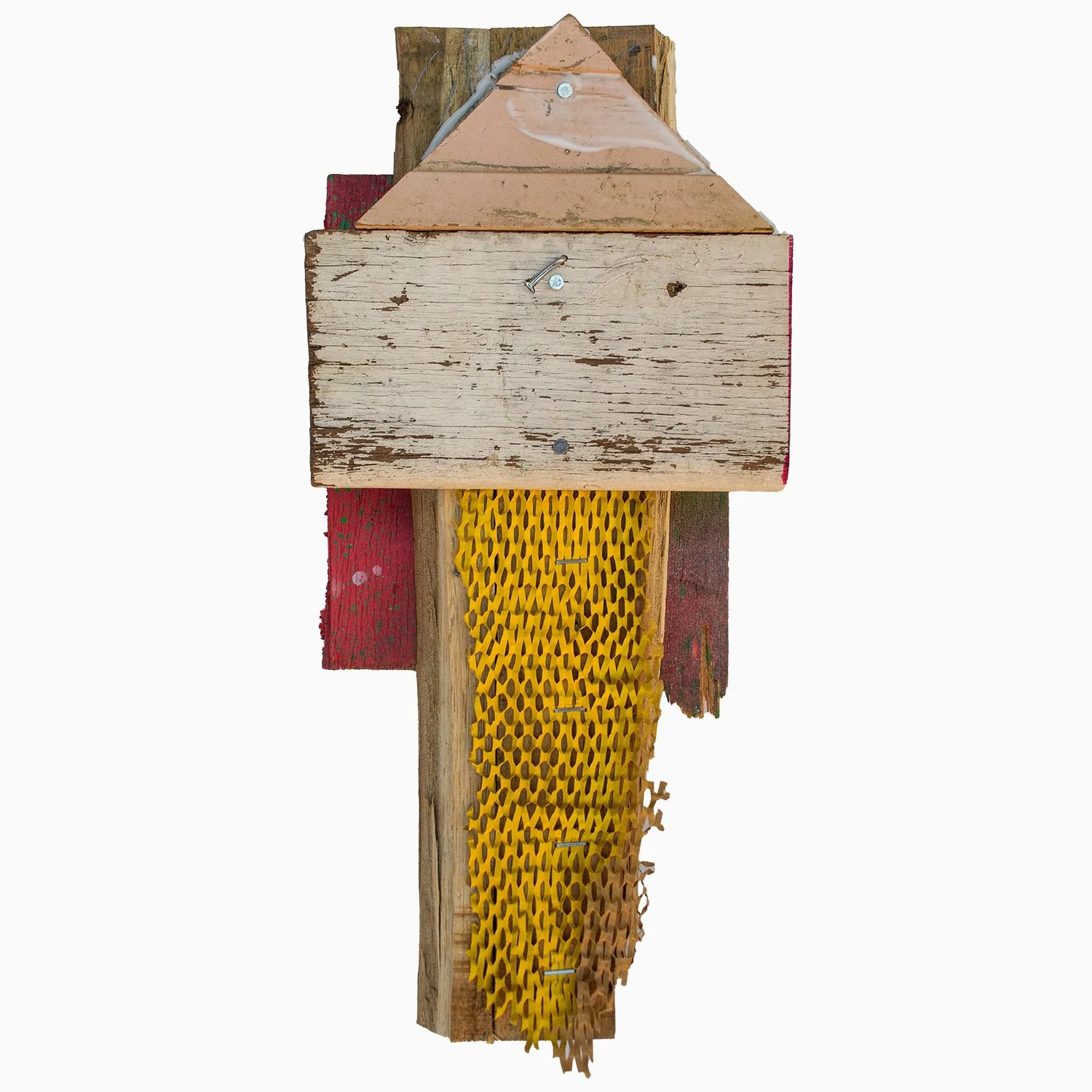 Abstract sculpture for the Ephemeral series —textured, colour and spontaneous artwork.