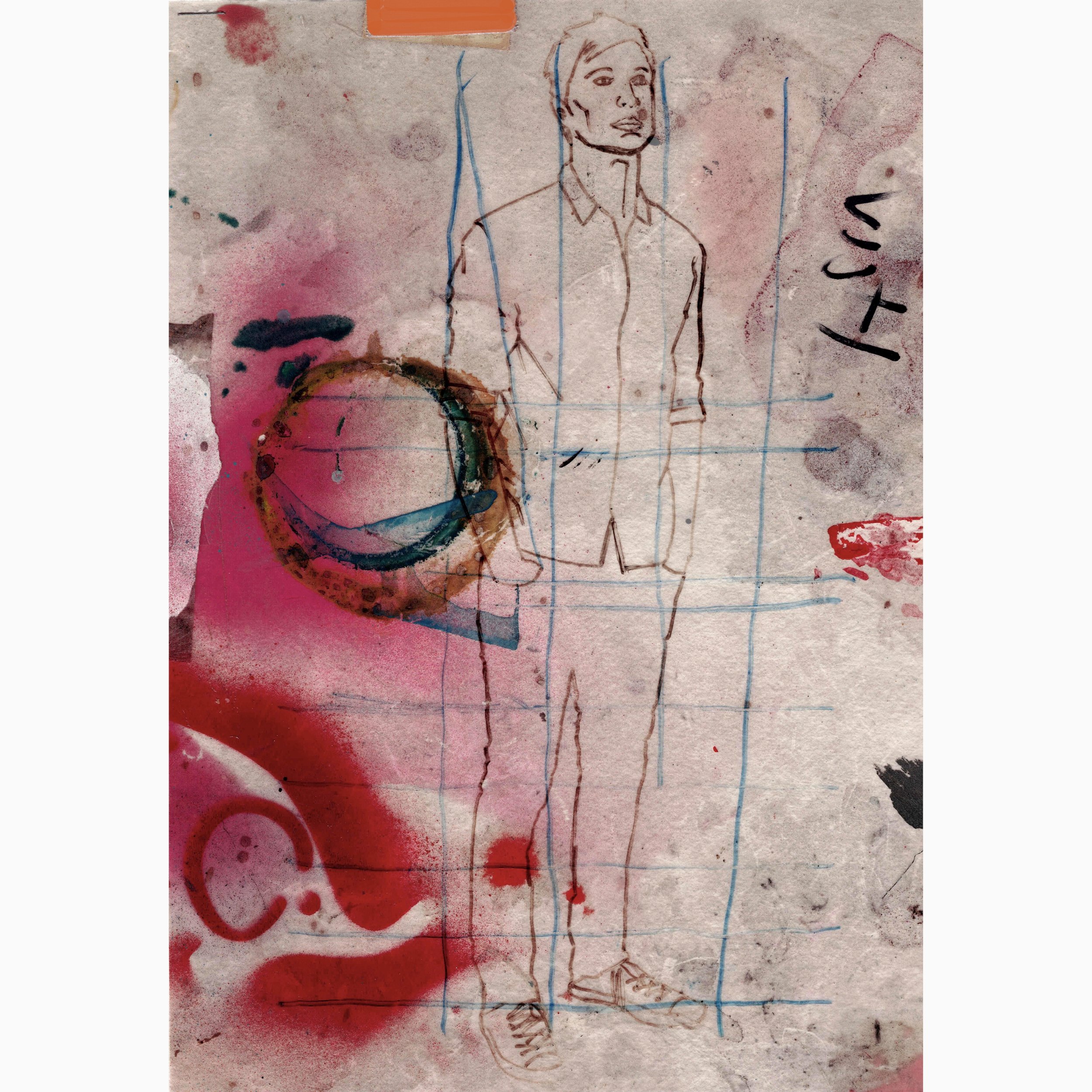 Abstract painting for the Ephemeral collection - textured, colour and spontaneous artwork.