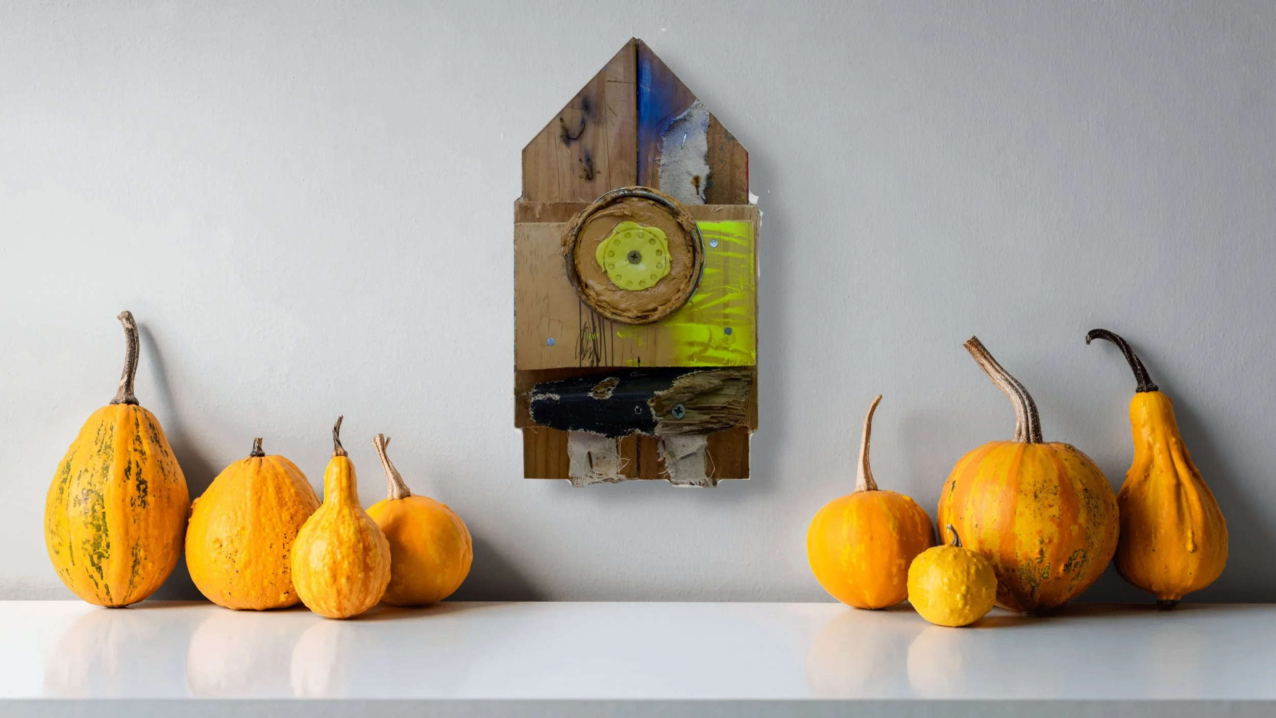 Abstract sculpture for the Ephemeral collection - textured, colour and spontaneous artwork.