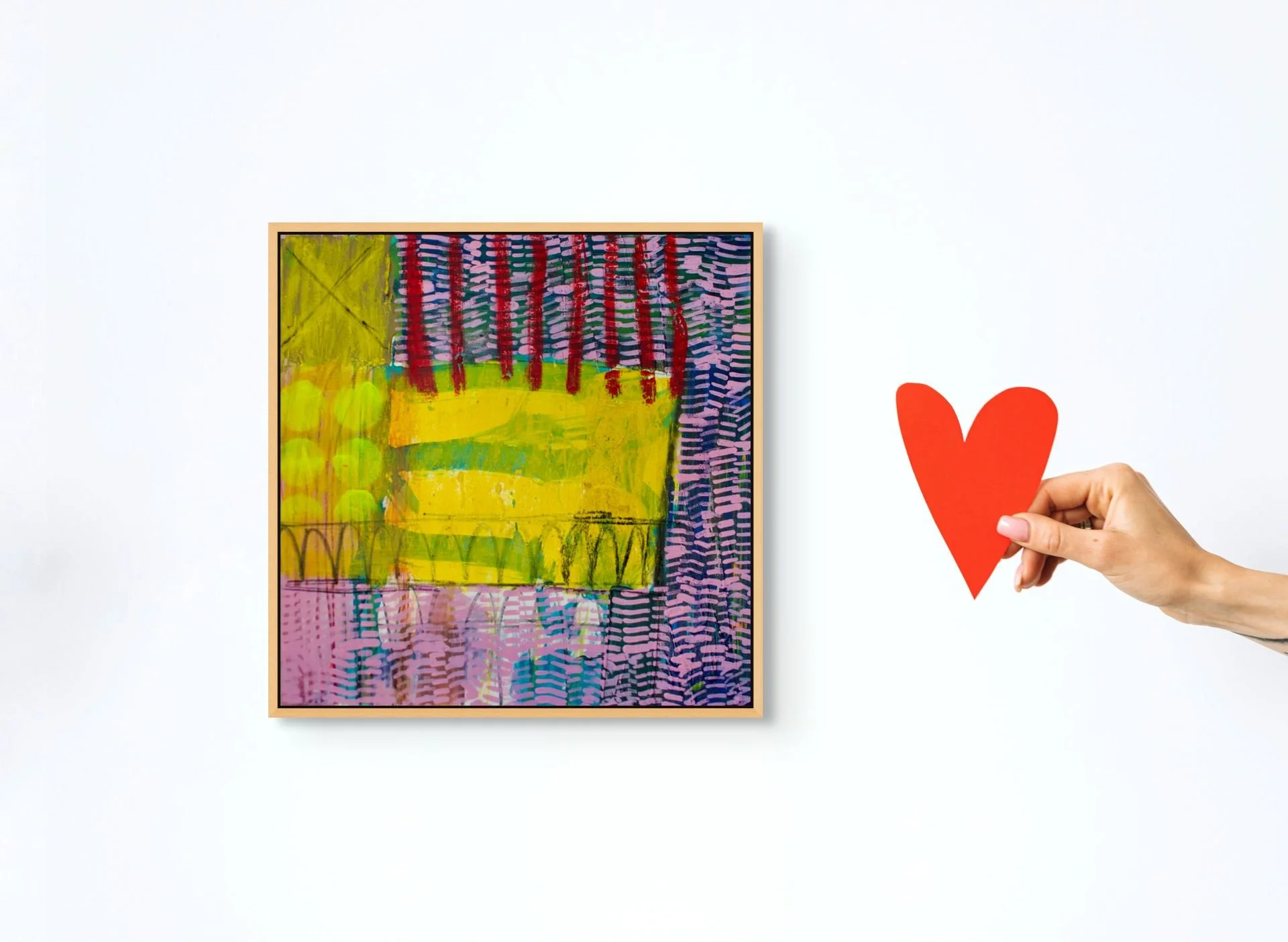 Abstract painting for the Ephemeral collection - textured, colour and spontaneous artwork