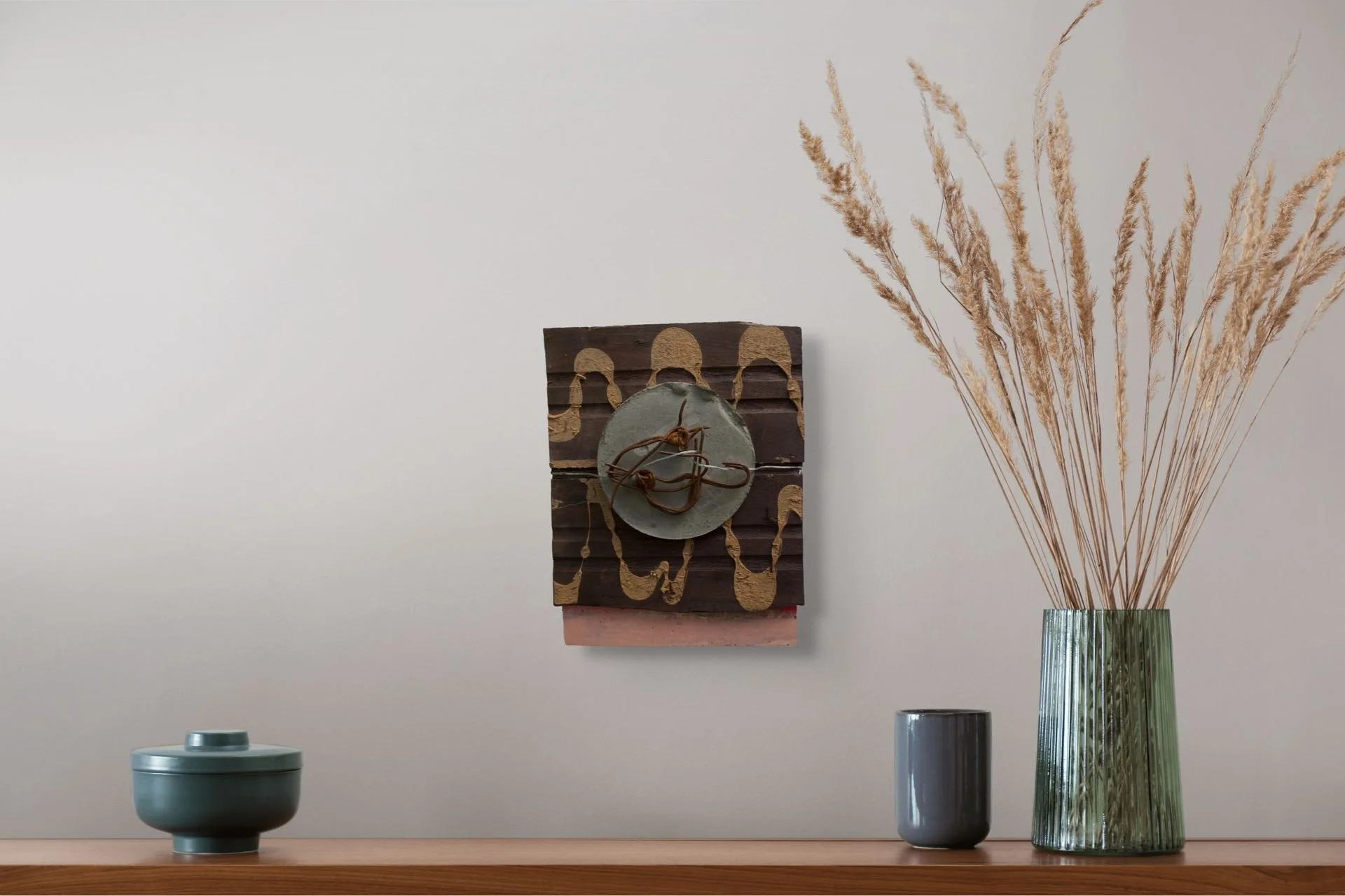 Abstract sculpture for the Ephemeral collection - textured, colour and spontaneous artwork.