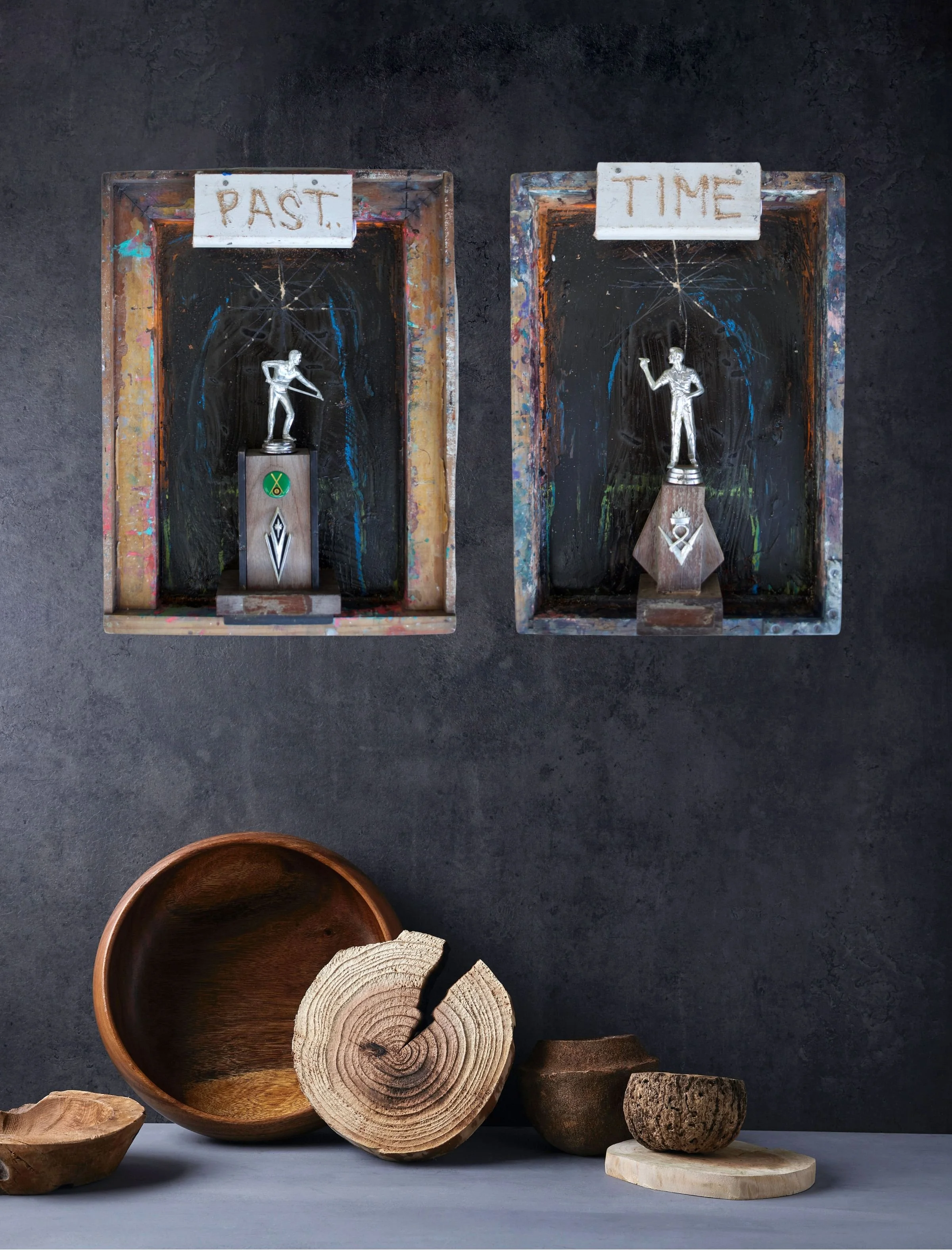 Abstract sculpture for the Ephemeral collection - textured, colour and spontaneous artwork.