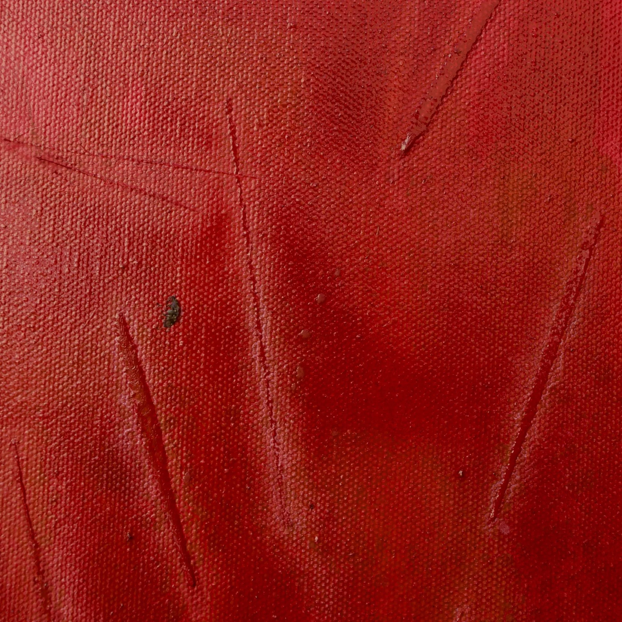 Abstract painting by David Spencer. Colourful blocks within a formal composition. Texture and layering.